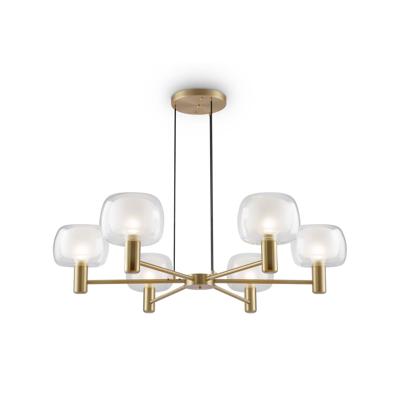 Vision Moderne 6-flammige mehrarmige Stehlampe Gold E14 - Maytoni