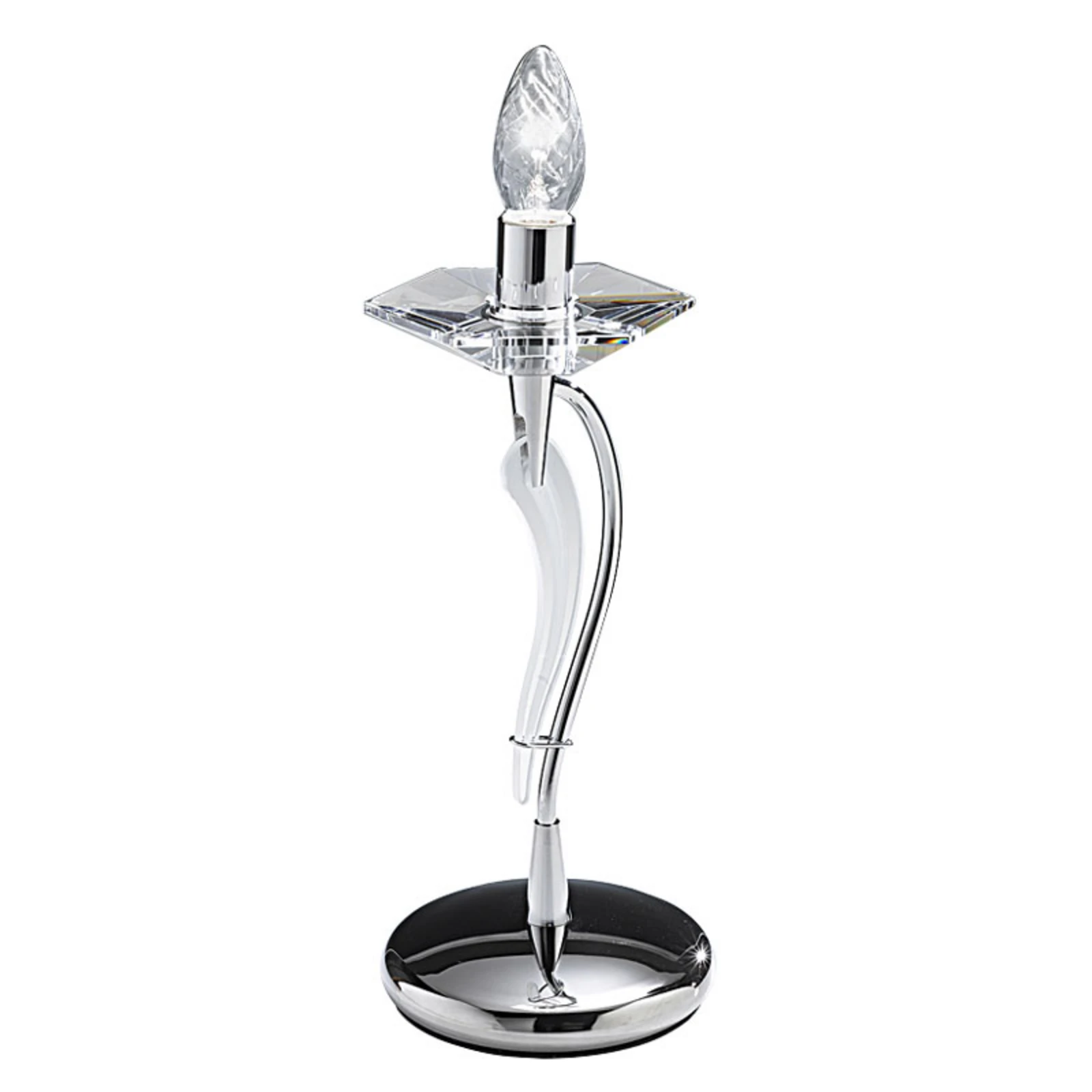 Lampe à poser ICARO 1 lampe, verre cristal, chromé
