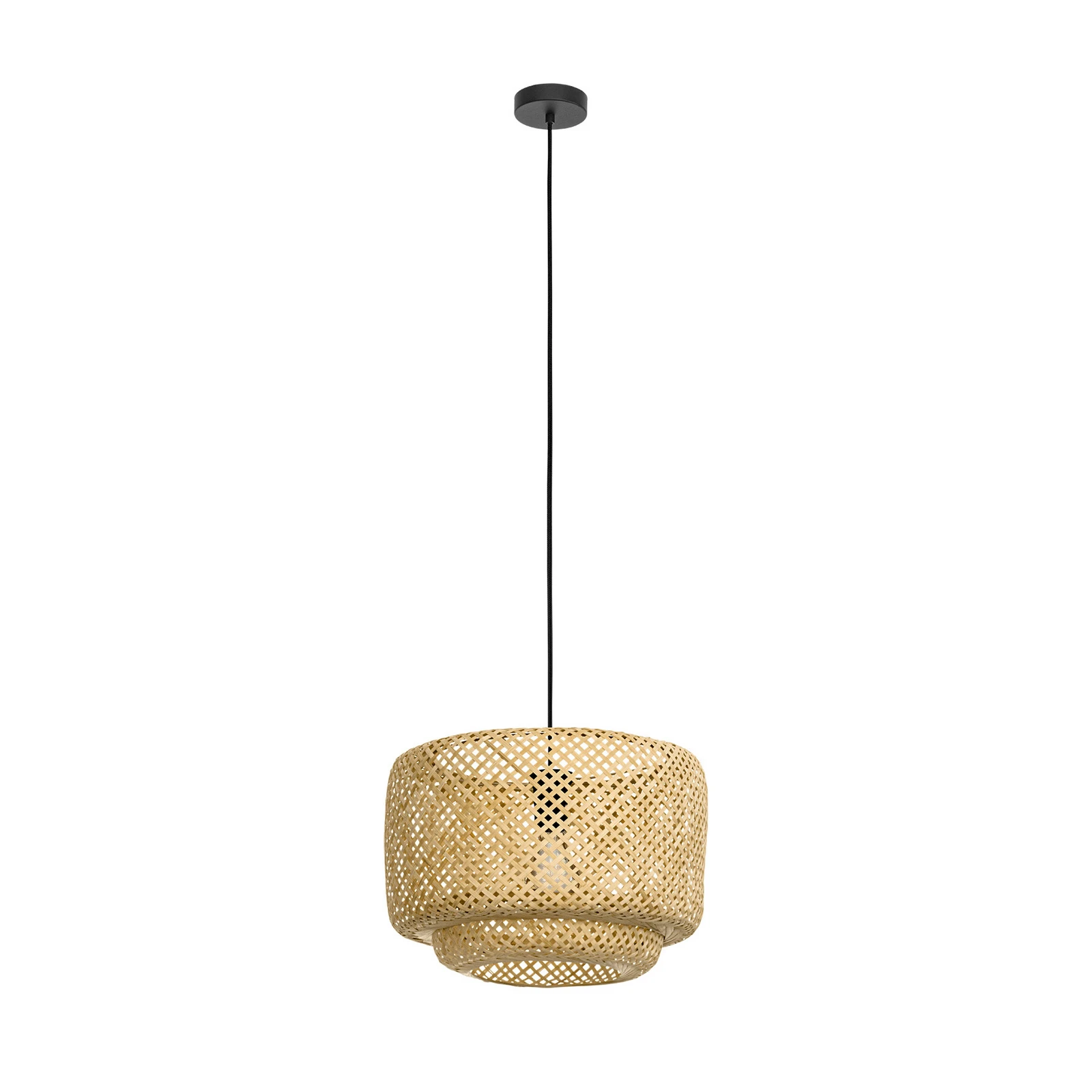 Hanglamp Hettonle met bamboe kap, Ø 42 cm