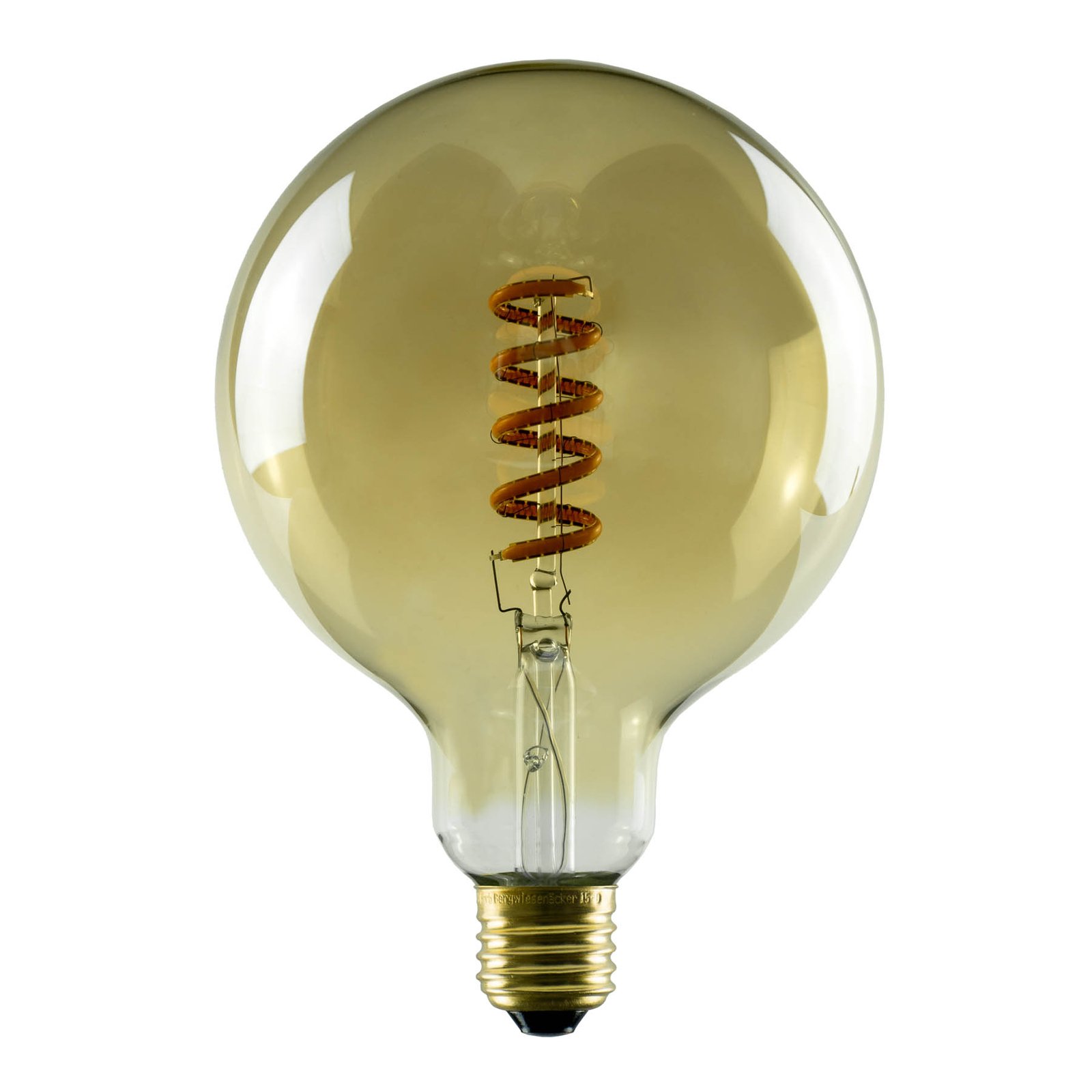 SEGULA LED-Globelampe E27 6W G125 1.900K gold dim