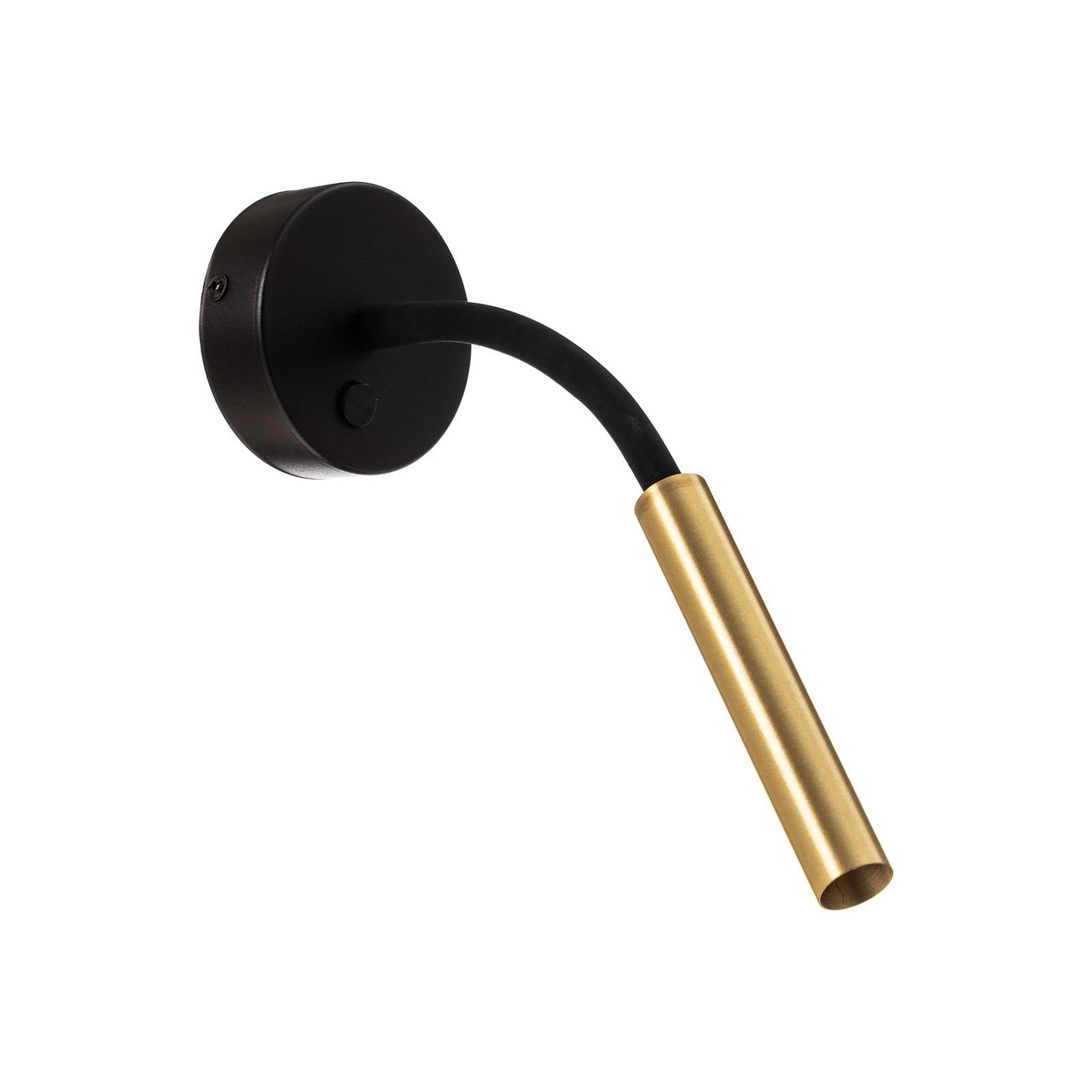 Wandleuchte Stalactite flexibler Arm 1fl messing