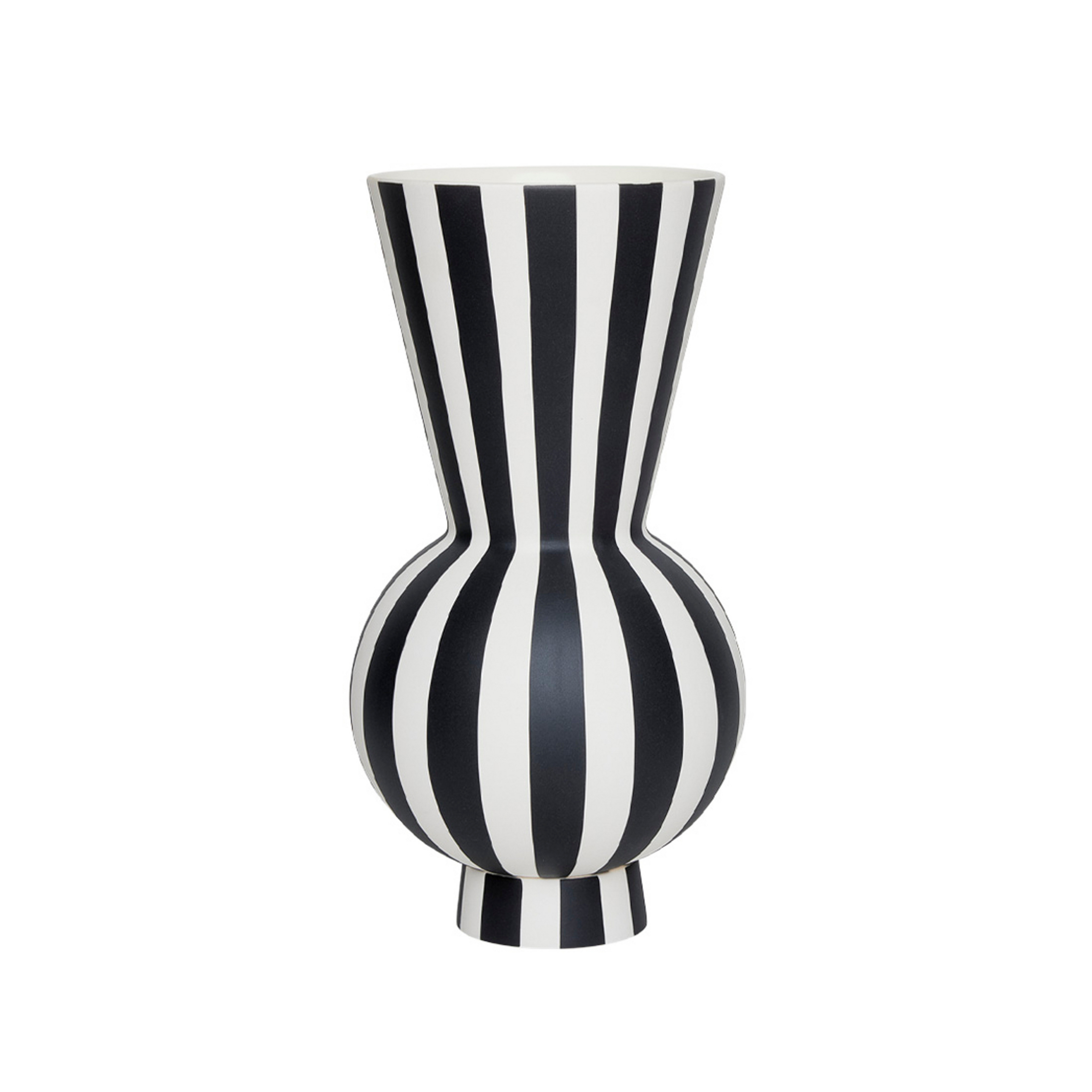 Toppu Vase, black and white, height 28 cm - OYOY Living Design