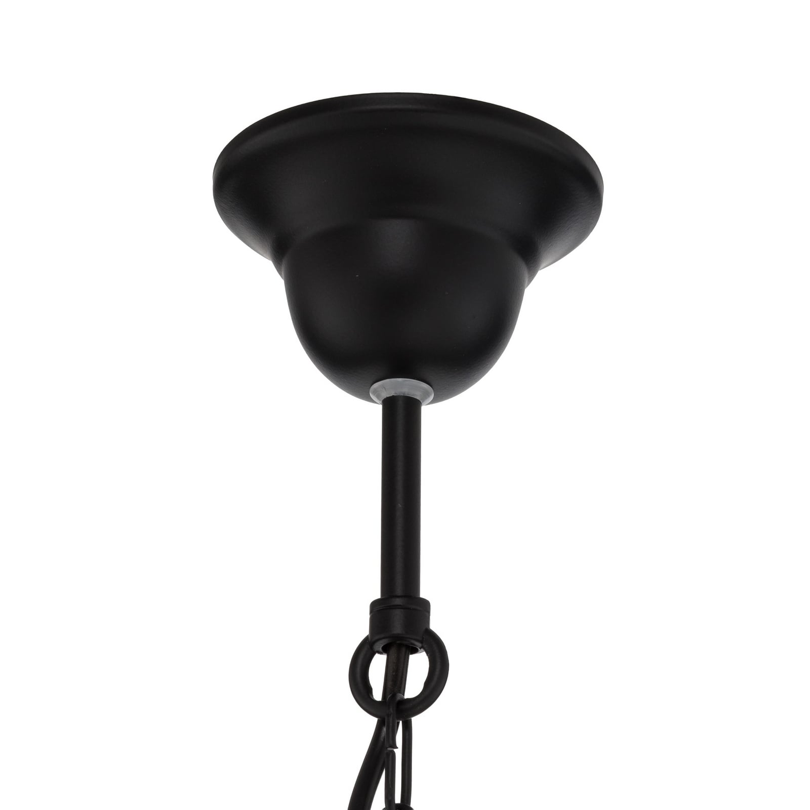 Kronleuchter Mauro, schwarz, 7-flammig, Ø 62 cm, Metall, E14