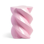 Mesita auxiliar Pillar Marshmallow, rosa, 40 cm de altura - &Klevering