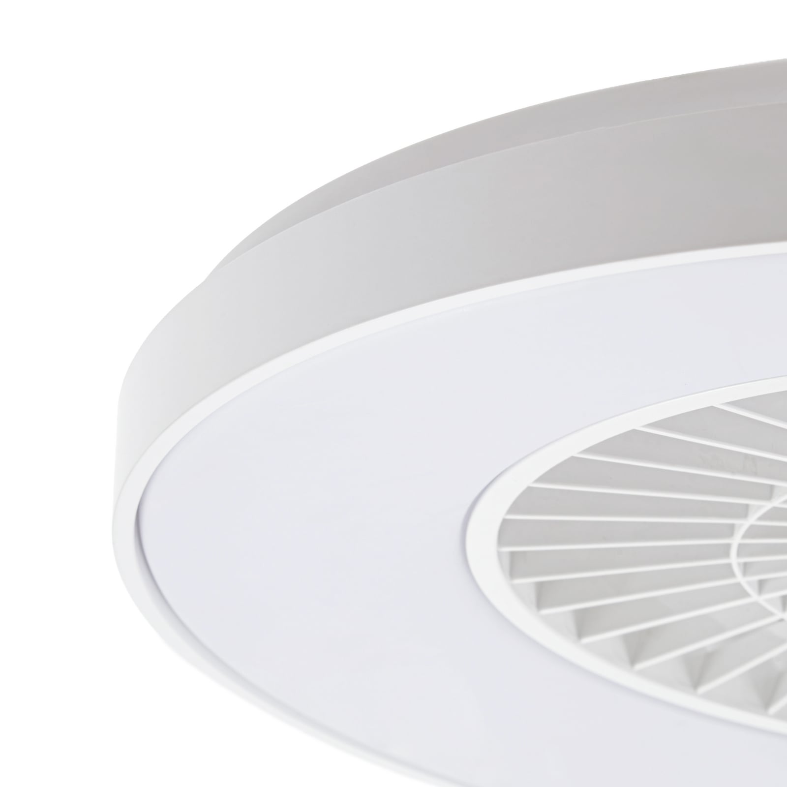 Ventilateur de plafond LED Lindby Teleo, Ø 58 cm, blanc, courant continu, Tuya Ventilateur de plafond LED Lindby Teleo, Ø 58 cm, blanc, courant continu, Tuya