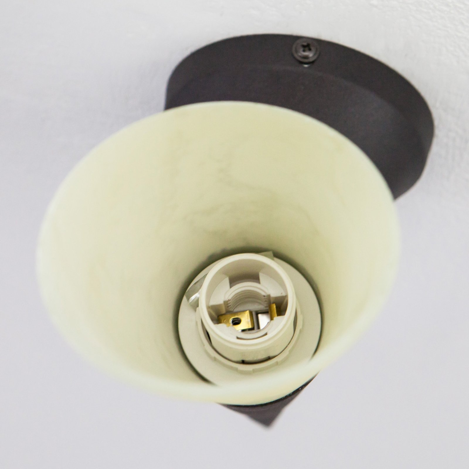 Alva Vägglampa Rust/Cream - Lindby