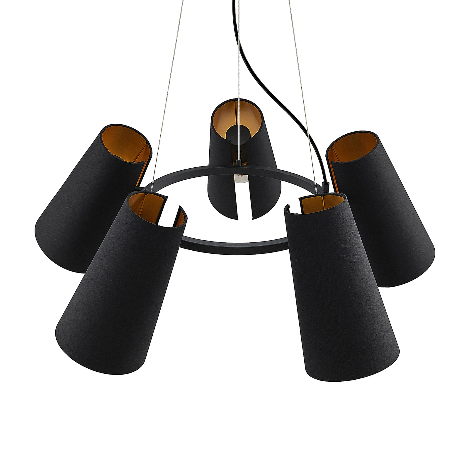 Lucande Kemoni hanglamp, 5-lamps