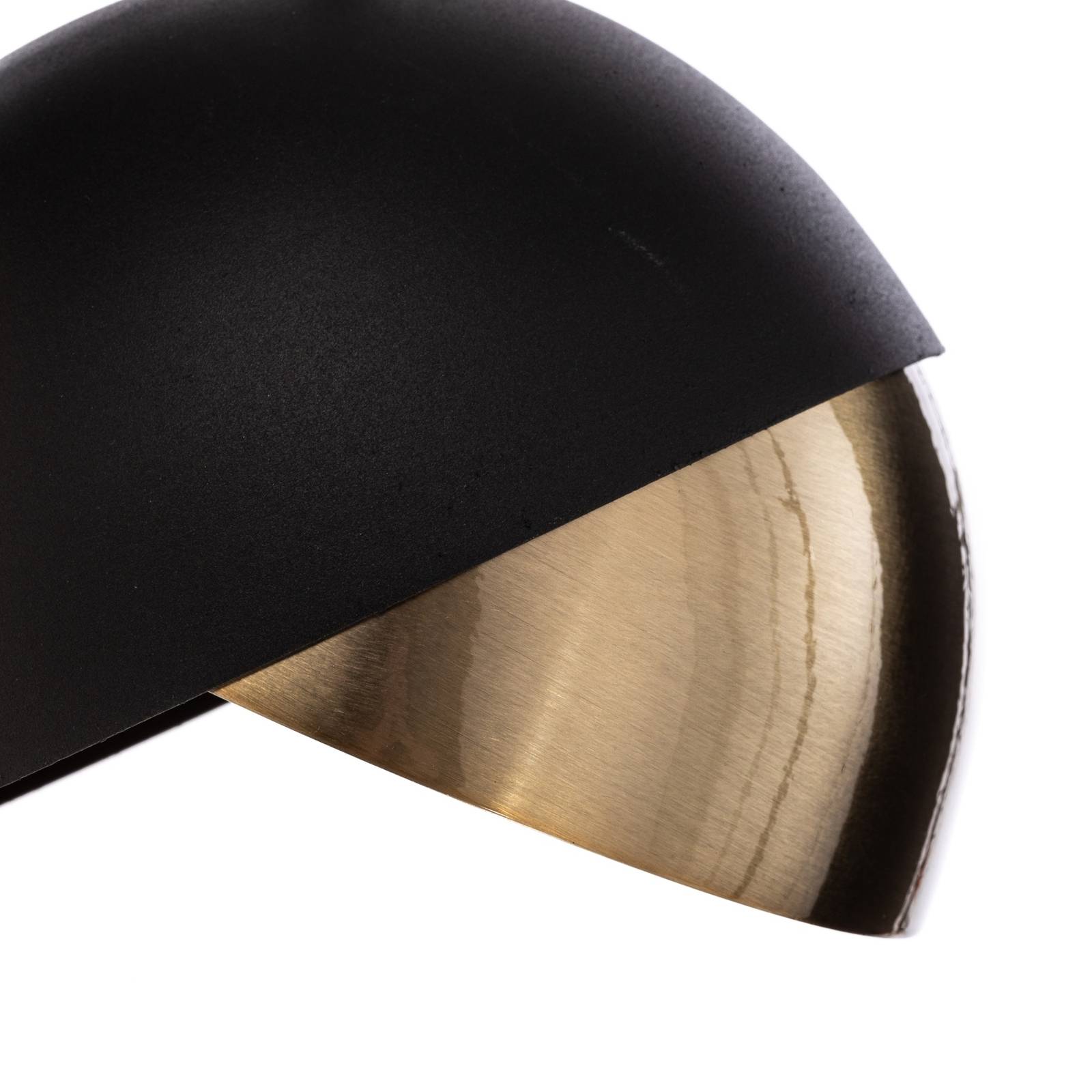 Lampa wisząca Berceste 252-S Ø20cm czarny/złoty