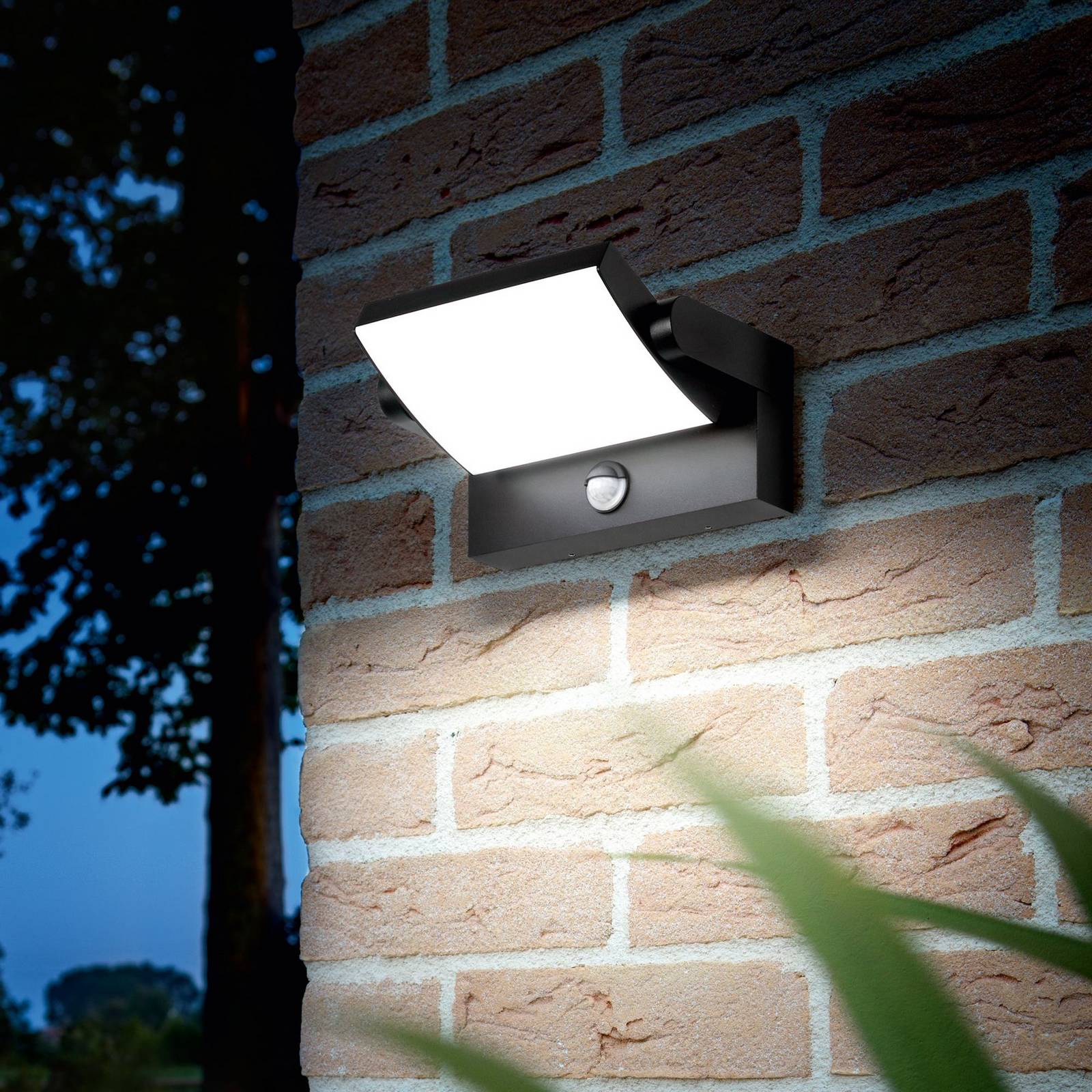 Ideal Lux Kinkiet zewnętrzny LED Swipe Sensor, antracyt, IP54
