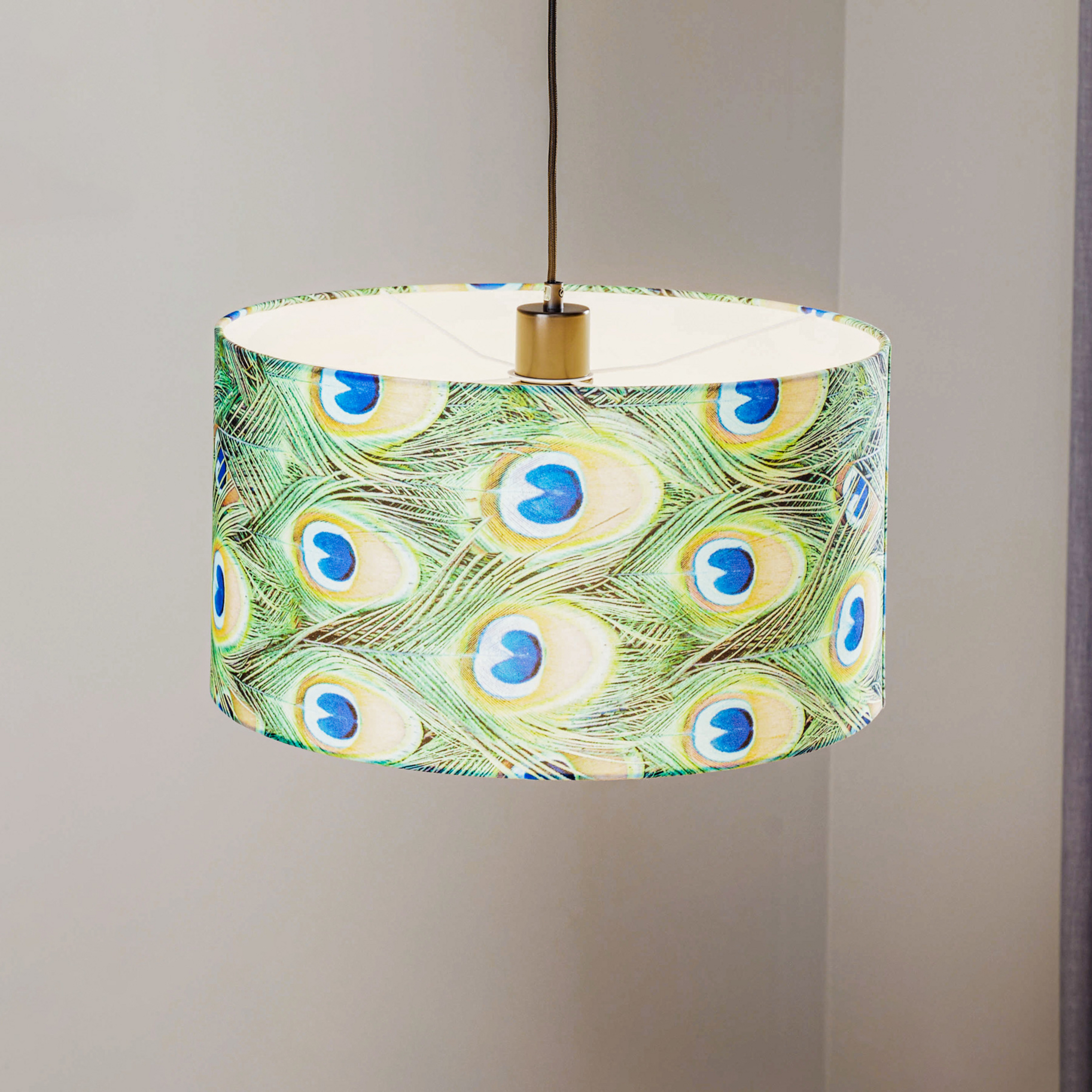 Lógó világítás, pávás, Ø 45 cm, zöld