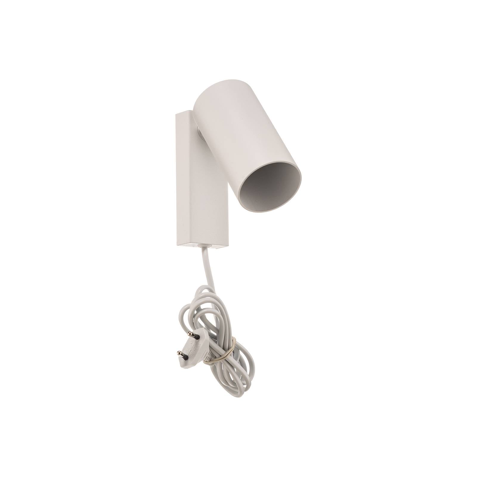Wandstrahler Mono I mit Stecker weiß