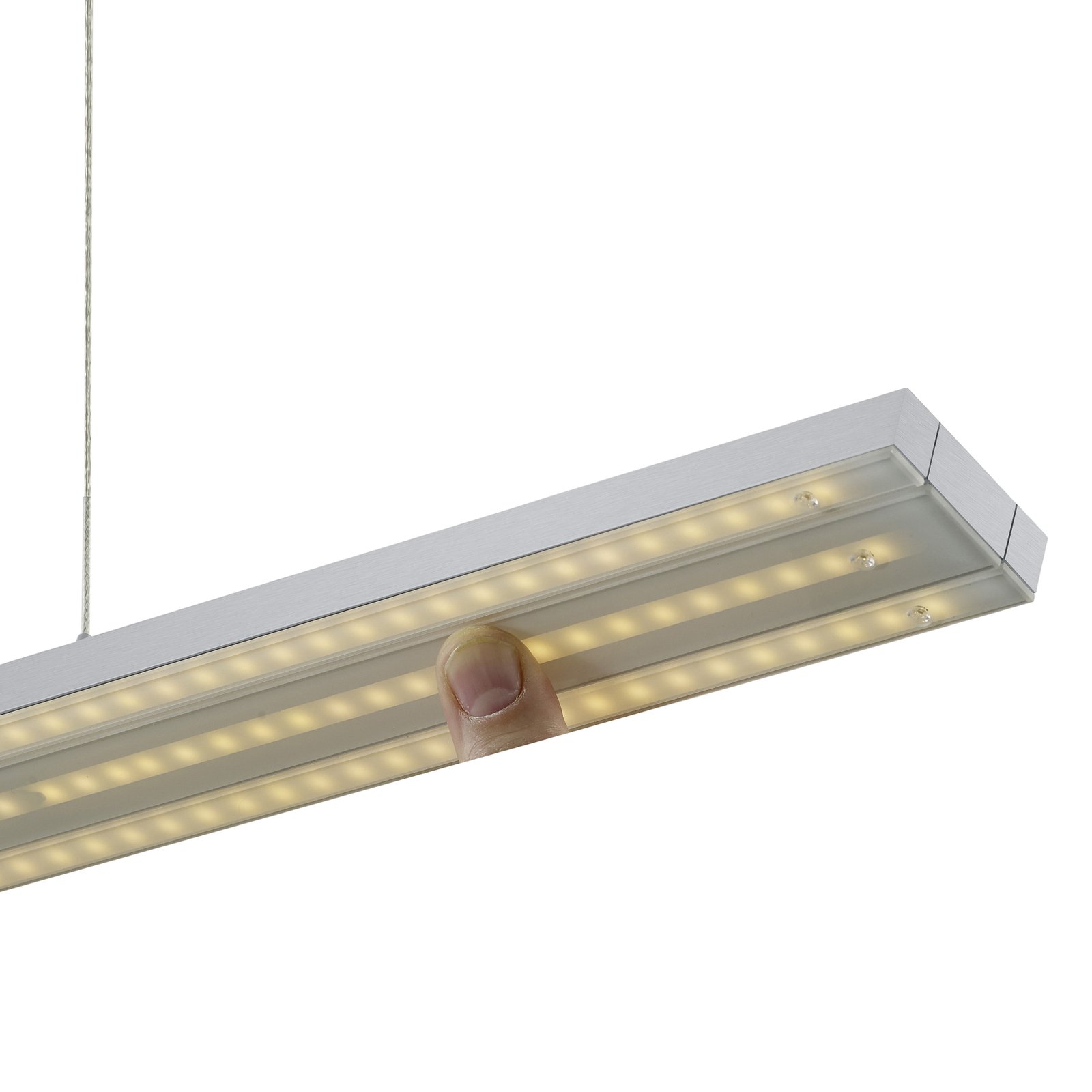 BANKAMP Lightline V3 flex hanging light down alu