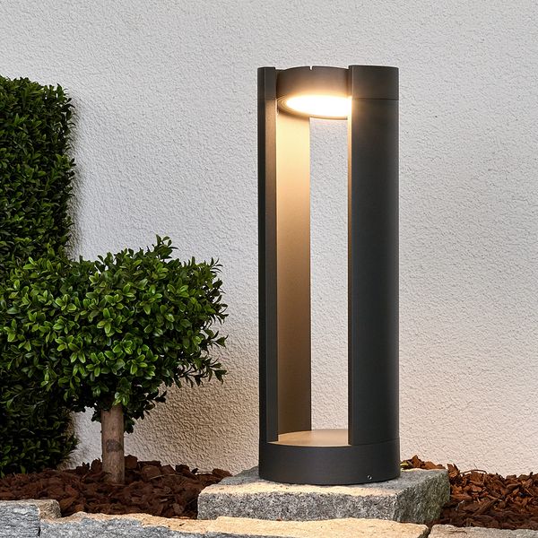 Dylen Short LED Ulko Puutarhavalaisin IP65 Graphite - Lucande - Terassi - Moderni - Metalli - Yksilamppuinen — Lucande