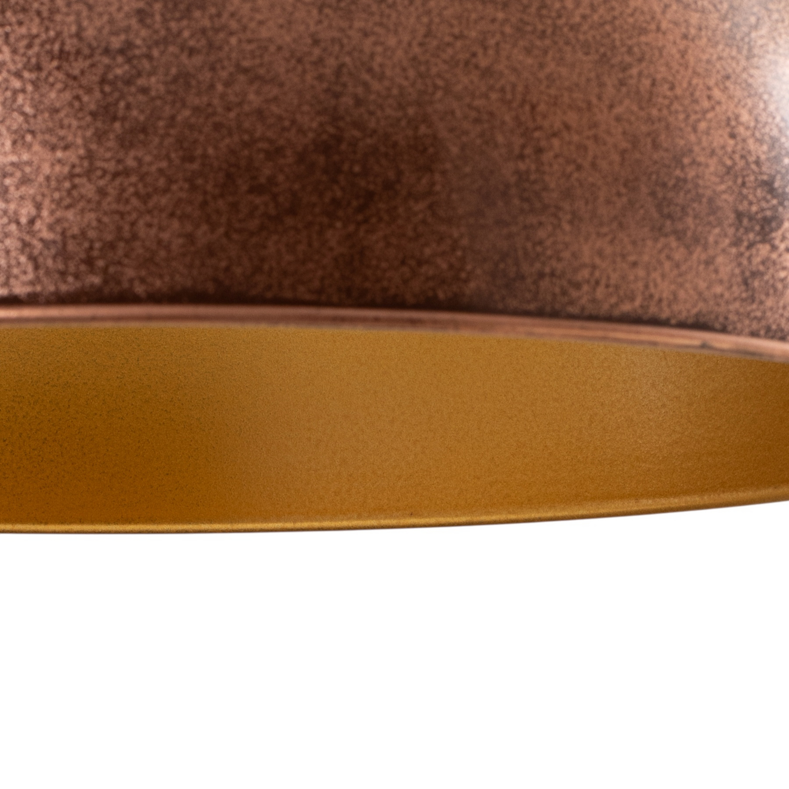 Casimir pendant light, burnished copper, Ø 50 cm, metal, E27
