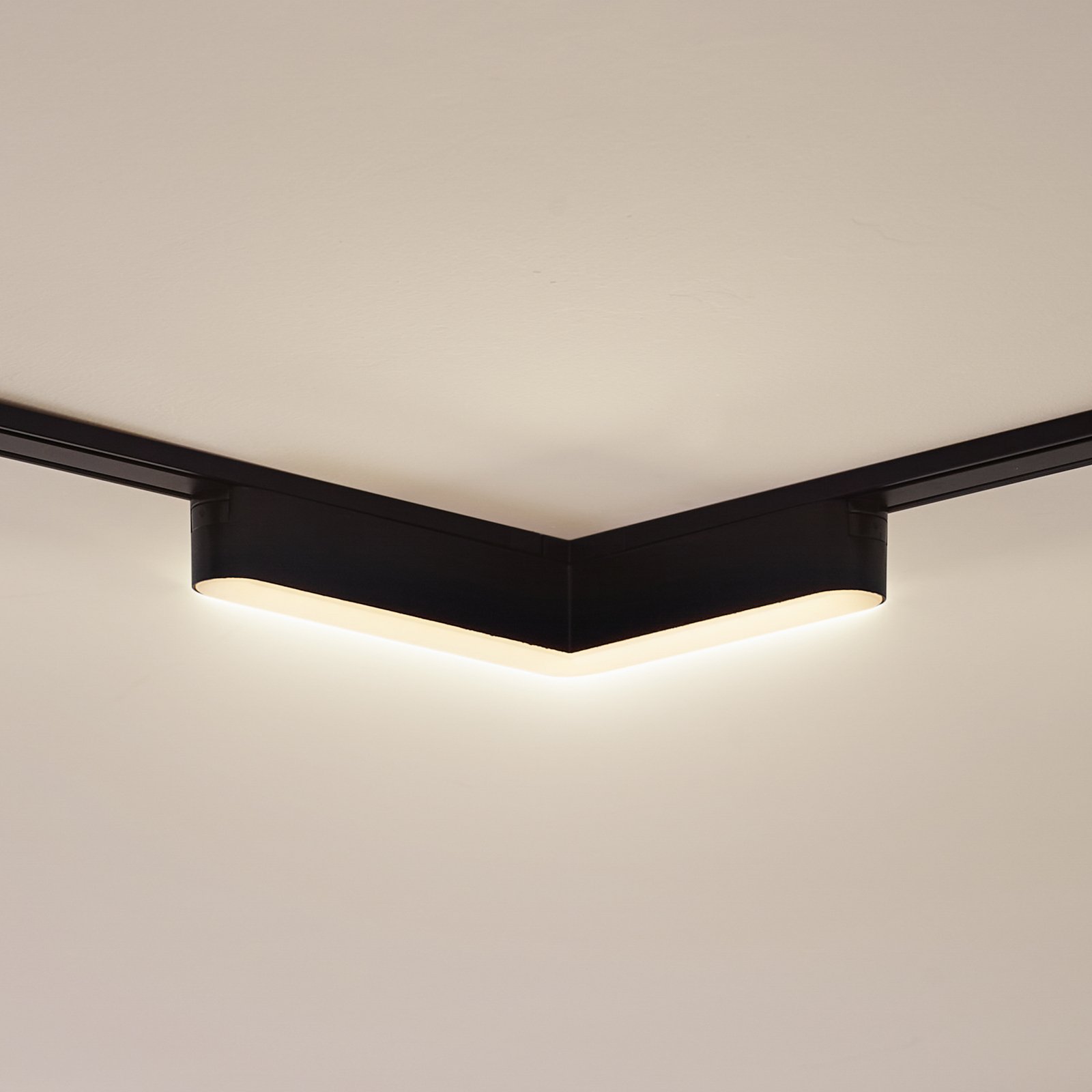 Lindby LED-Leiste 48 V Lumaro, schwarz, L-Form, Kunststoff