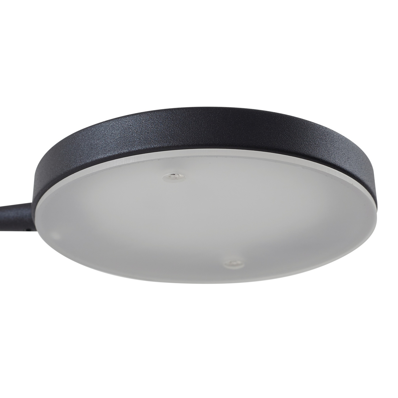 Lindby LED-akku-lattiavalaisin Elvyn, musta, säädettävä
