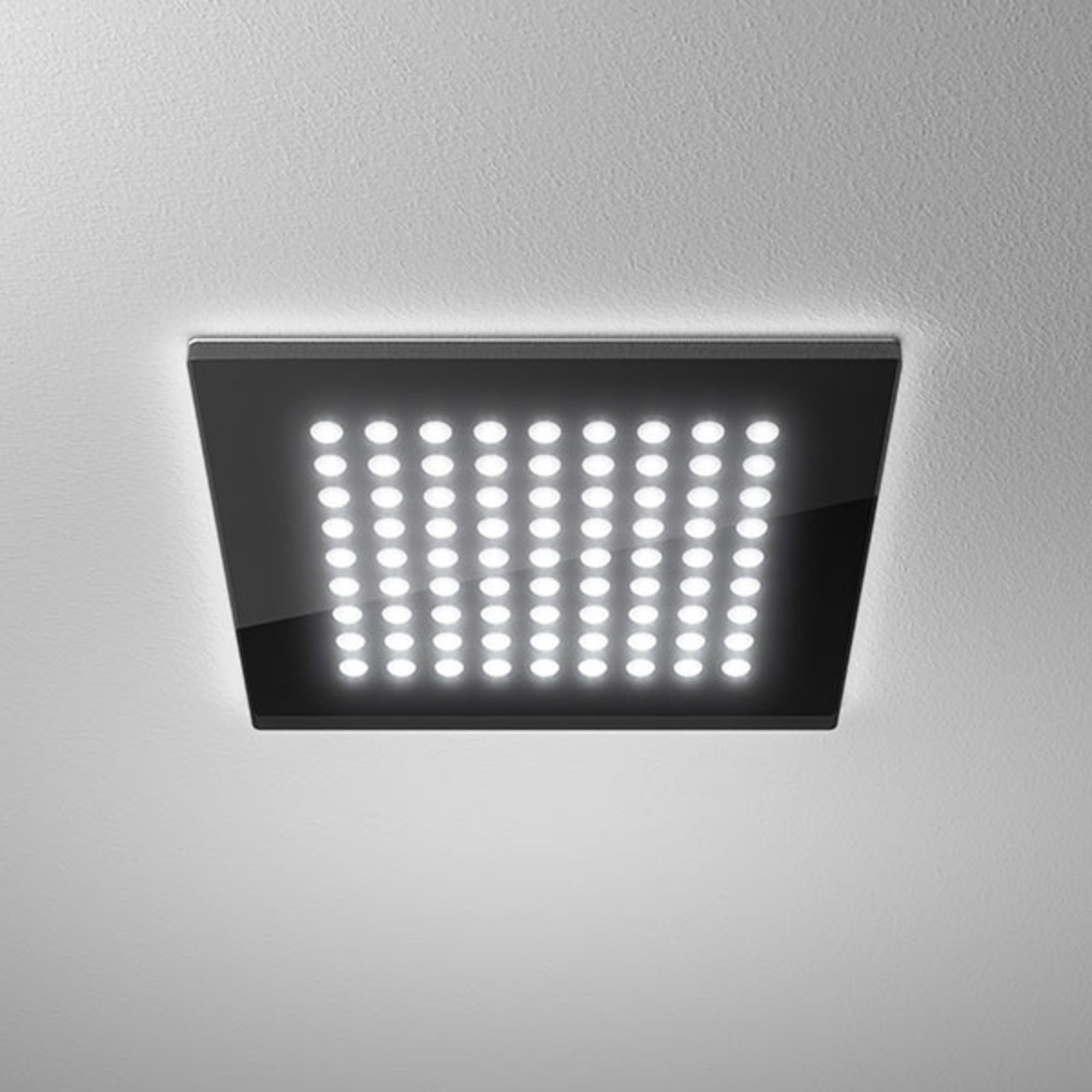 Domino Плосък квадратен LED осветител, 21 x 21 cm, 18 W