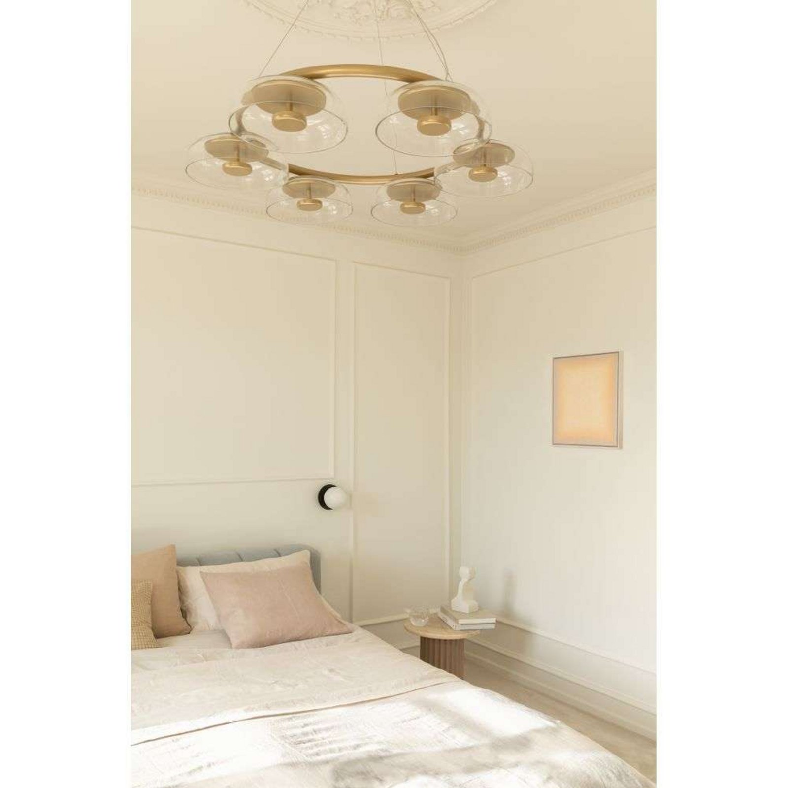 Blossi 6 Chandelier Nordic Gold/Clear - Nuura