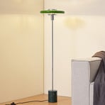 Lindby Stehleuchte Branford, 130 cm, grün, Metall/Marmor