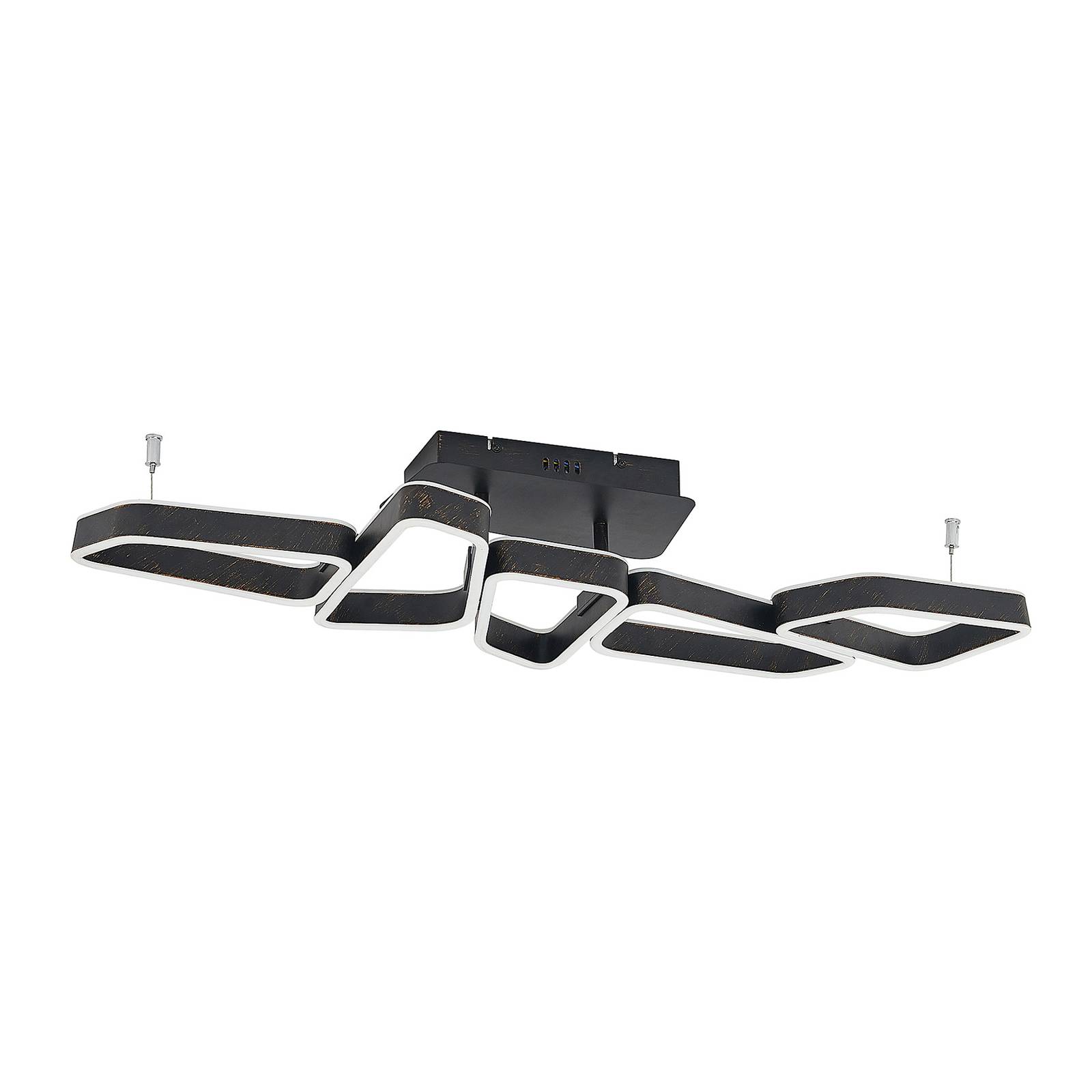Lucande LED Ceiling Light - Living / Dining Room - dimmable - Modern - Black