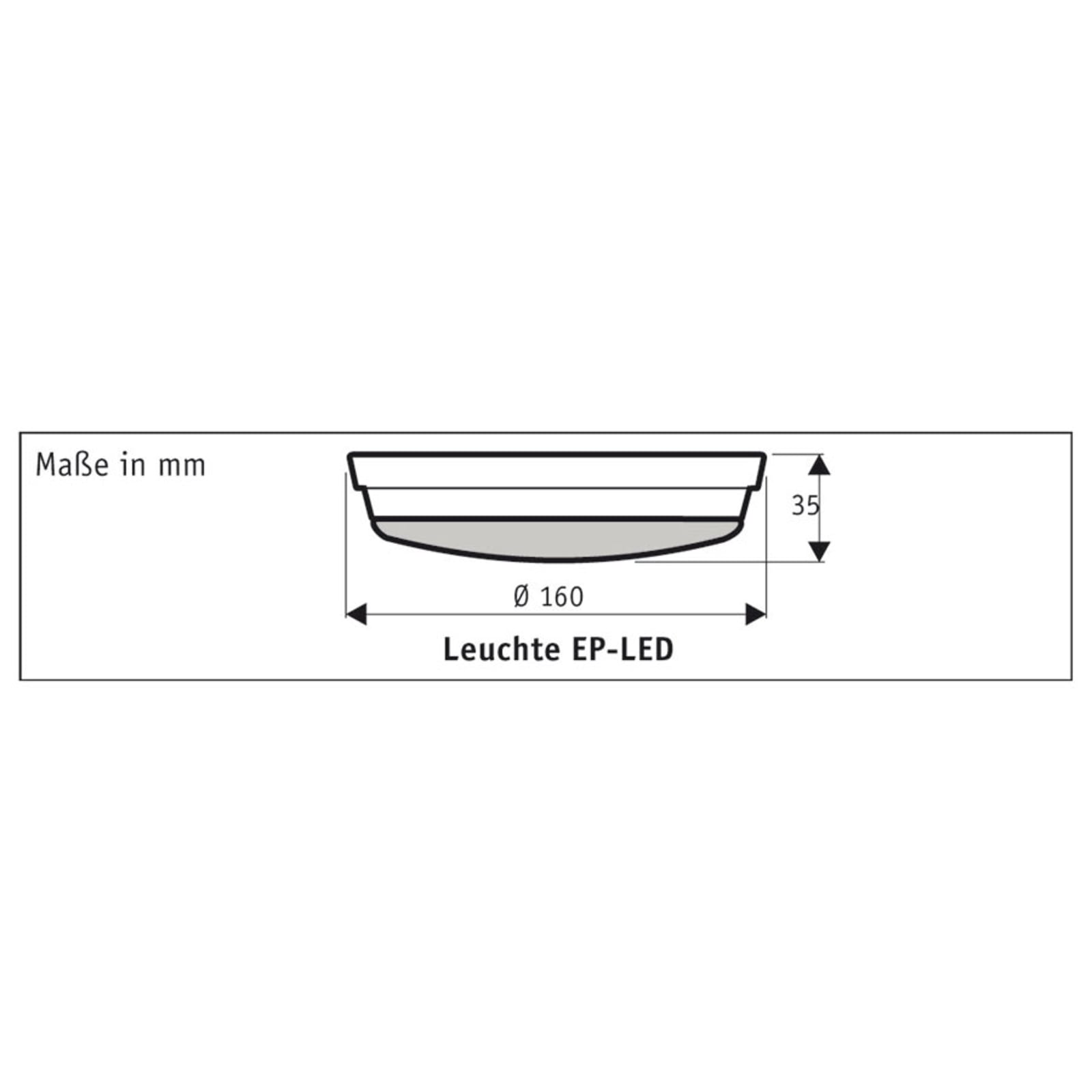 ECO PLANO II LED surface-mounted light for fans, white - CasaFan