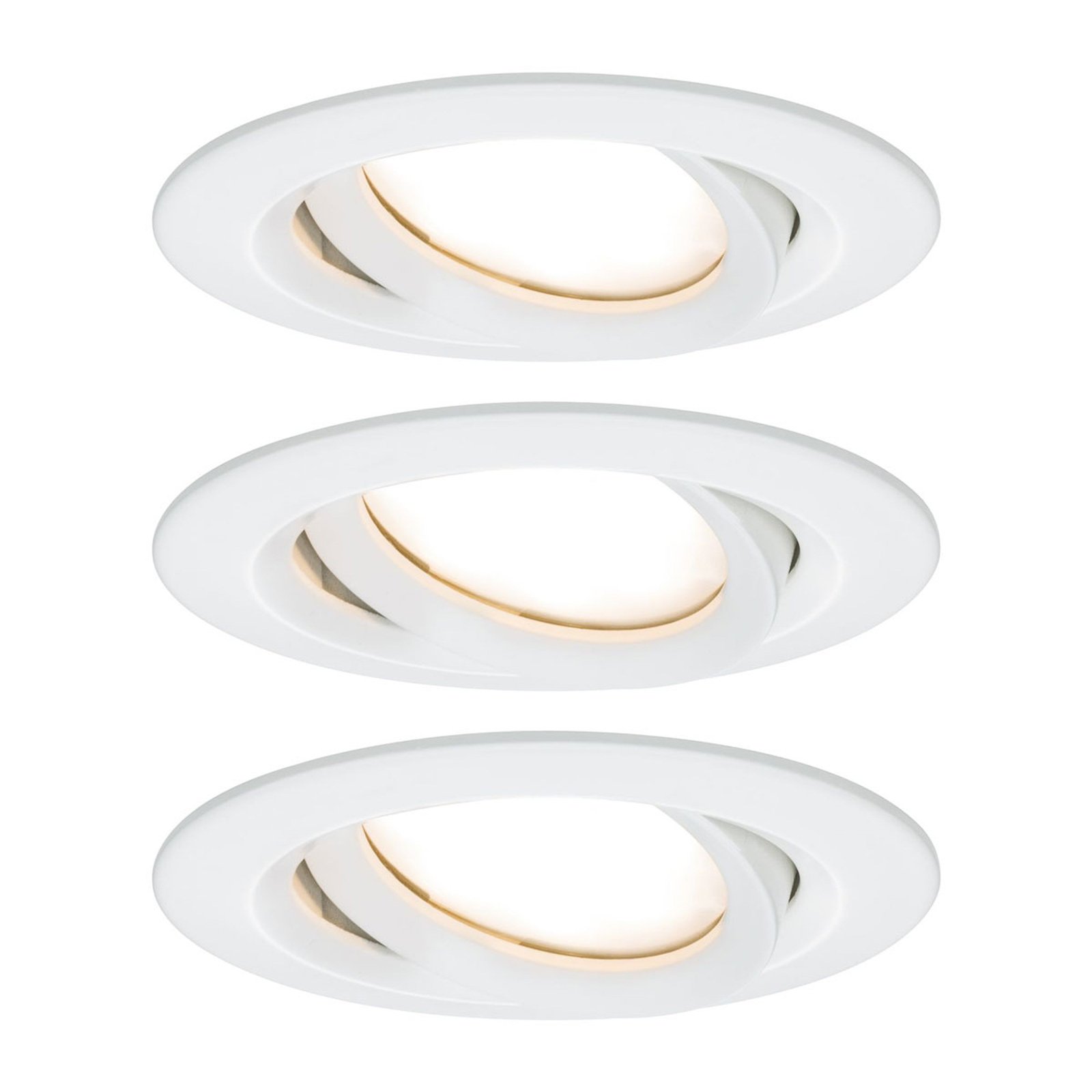 Nova Plus 3-piece LED spot, round, white - Paulmann