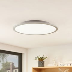 Lámpara LED de techo Lindby Narima, 4.000 K, Ø 50 cm, plata