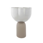 Torus Pflanzentopf Ø22 Silber/Taupe - AYTM