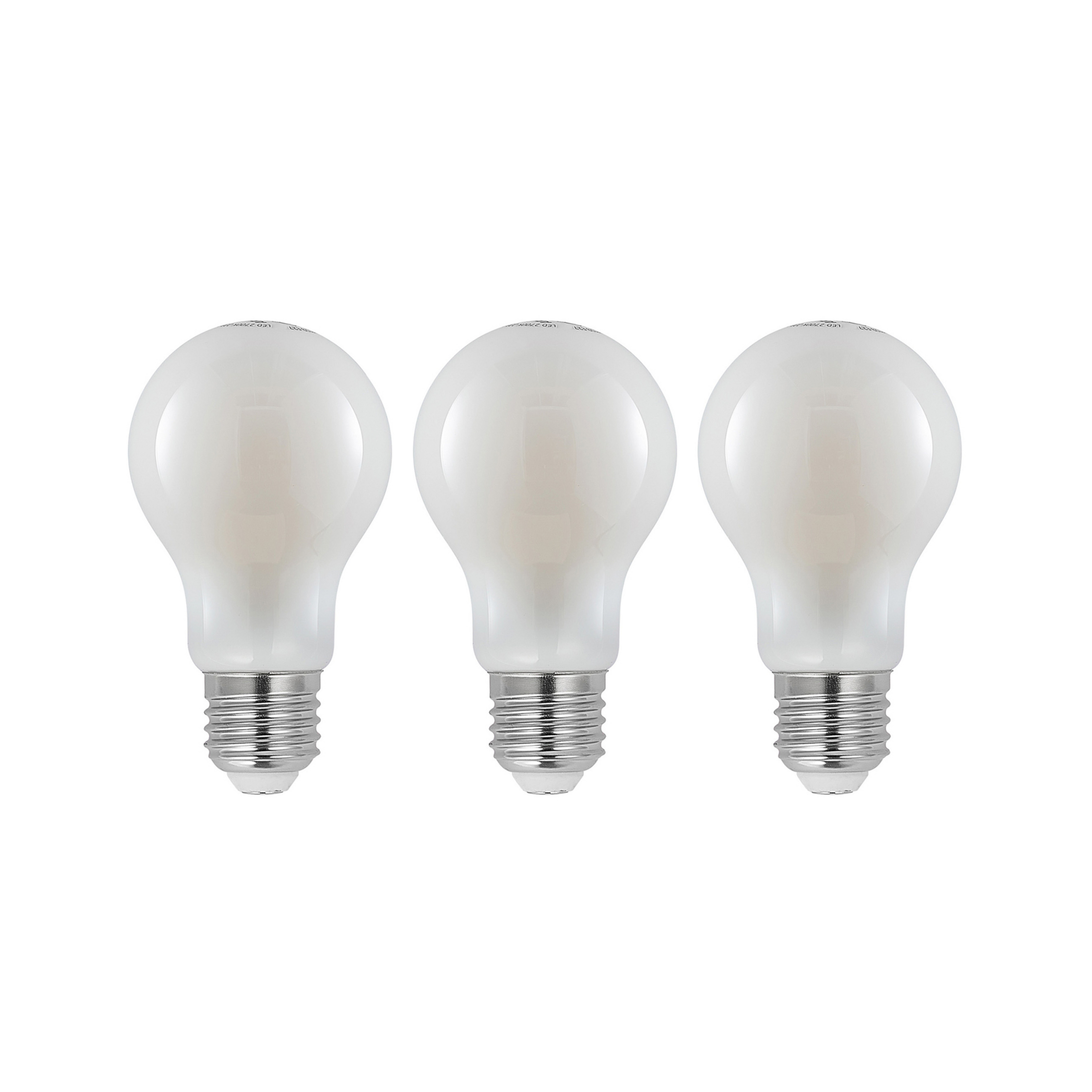 Ampoule LED E27 8W 2 700 K dimmable opale, 3x
