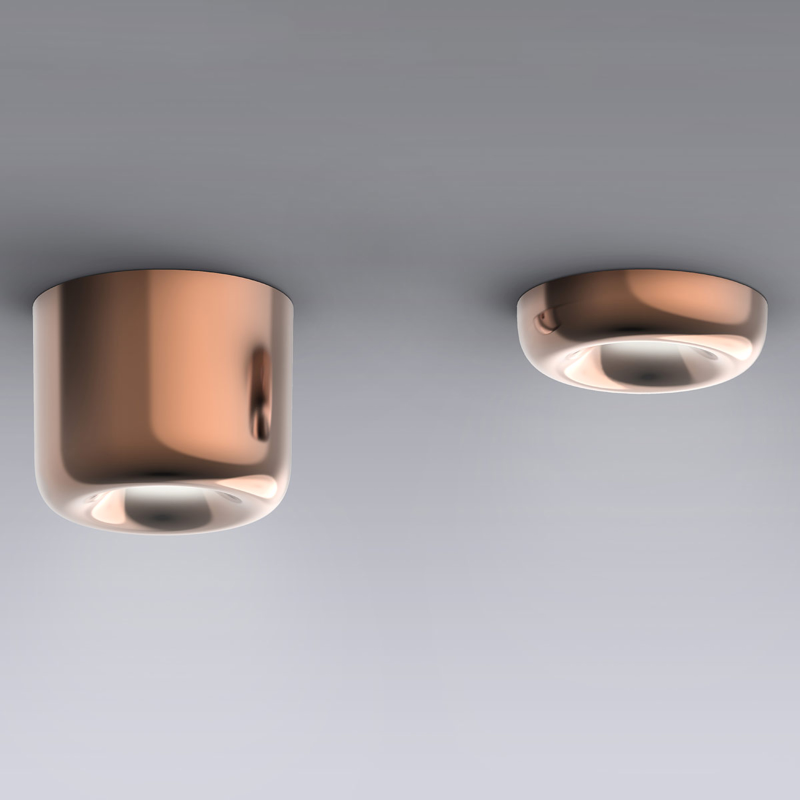 Cavity LED Candeeiro de Teto L Bronze - Serien Lighting