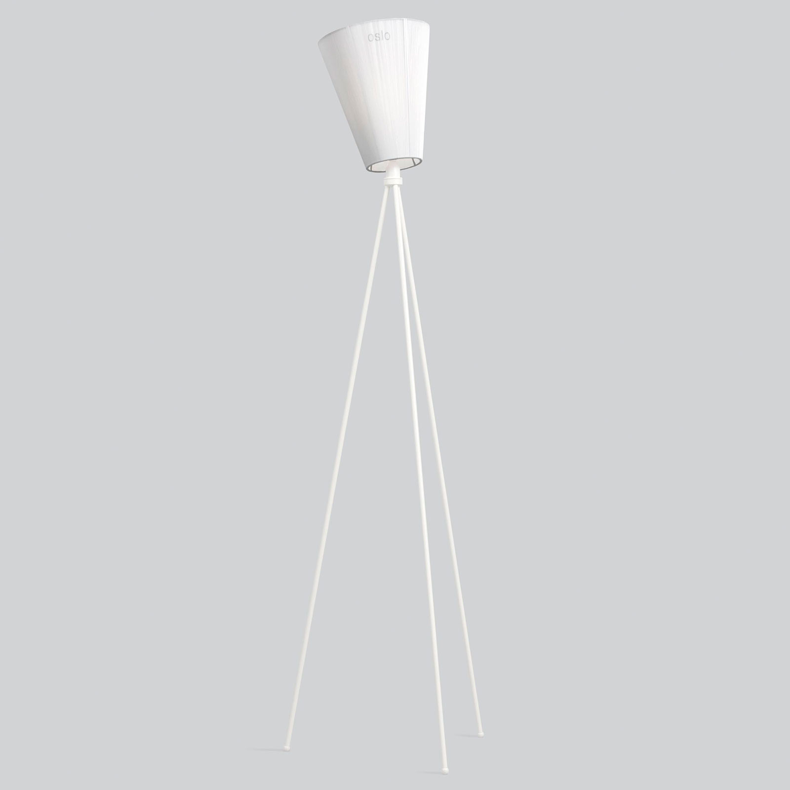 Northern Oslo Wood lampadaire blanc/blanc