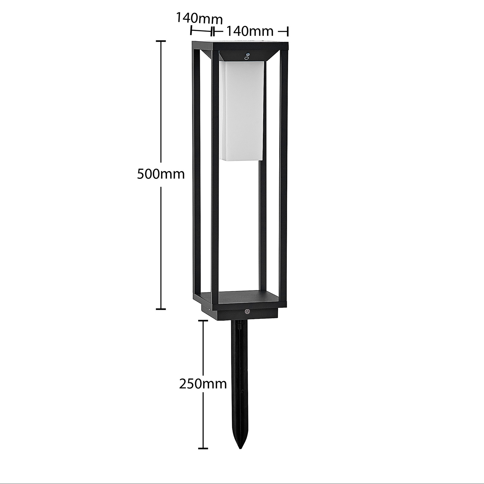 Eliel Lámpara solar IP54 Graphite - Lucande