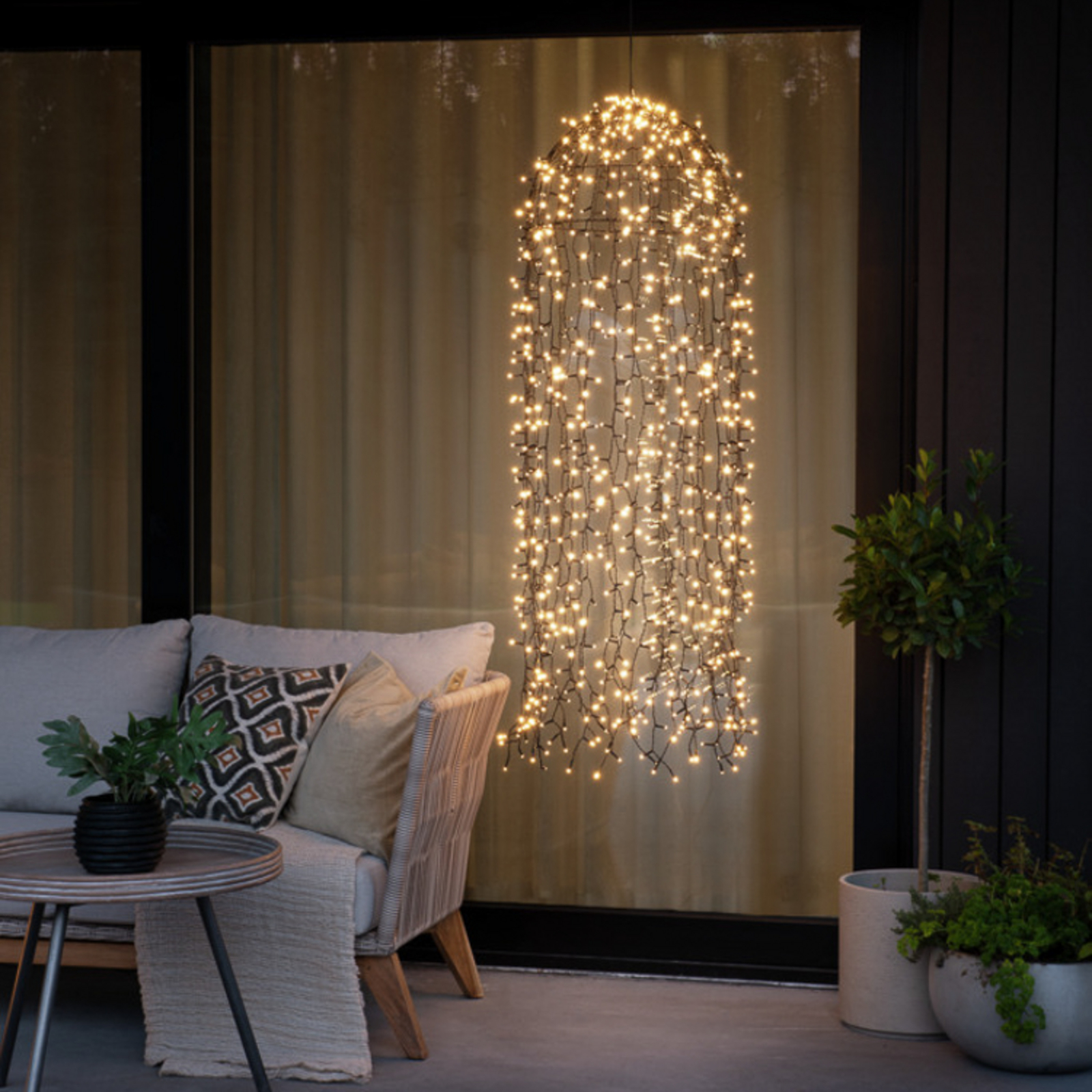 Rideau Lumineux LED Papillons - 16 Papillons, 96 LEDs, 8 Modes, Télécommande USB