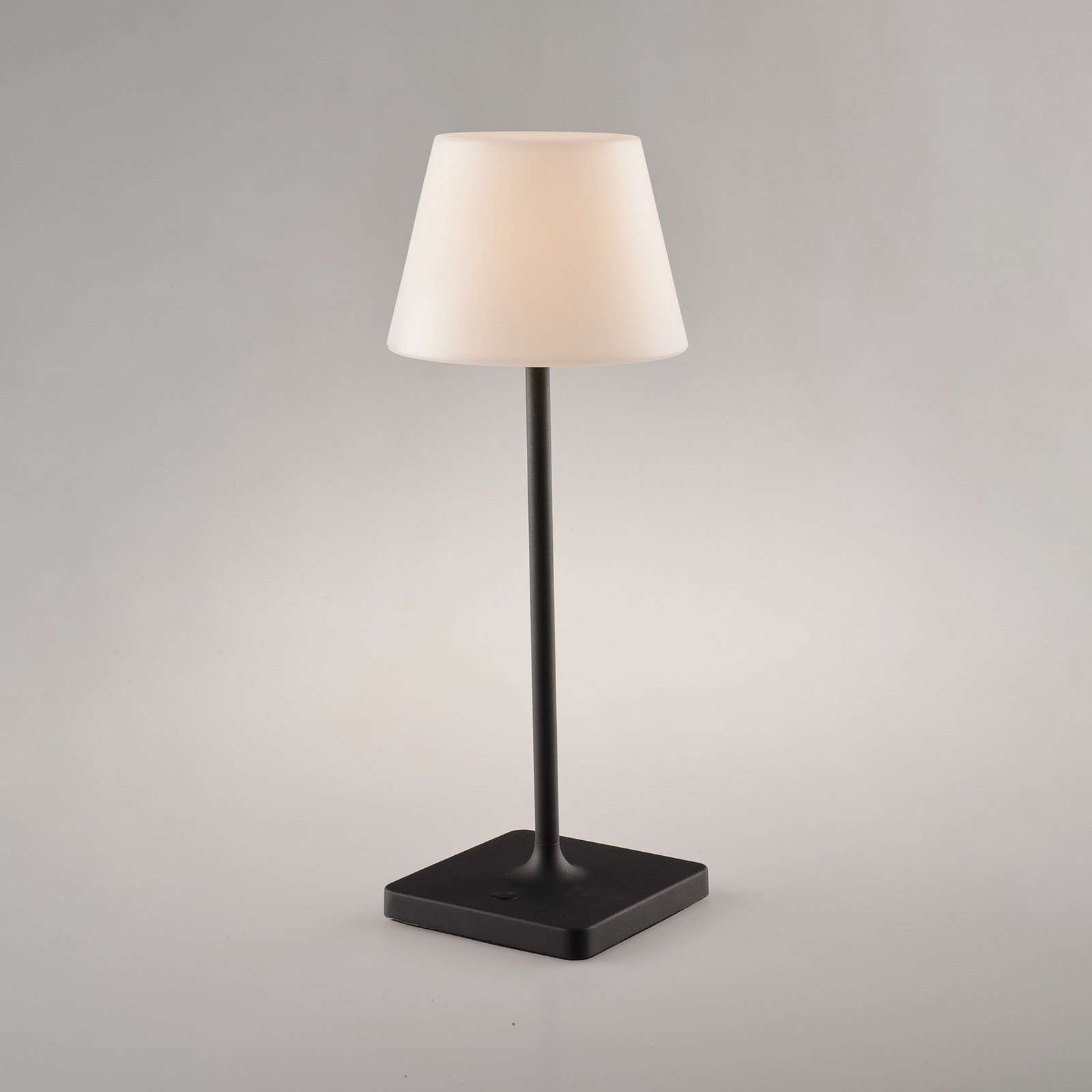 Jammin LED uzlādējama galda lampa ar regulējamu apgaismojumu, melna
