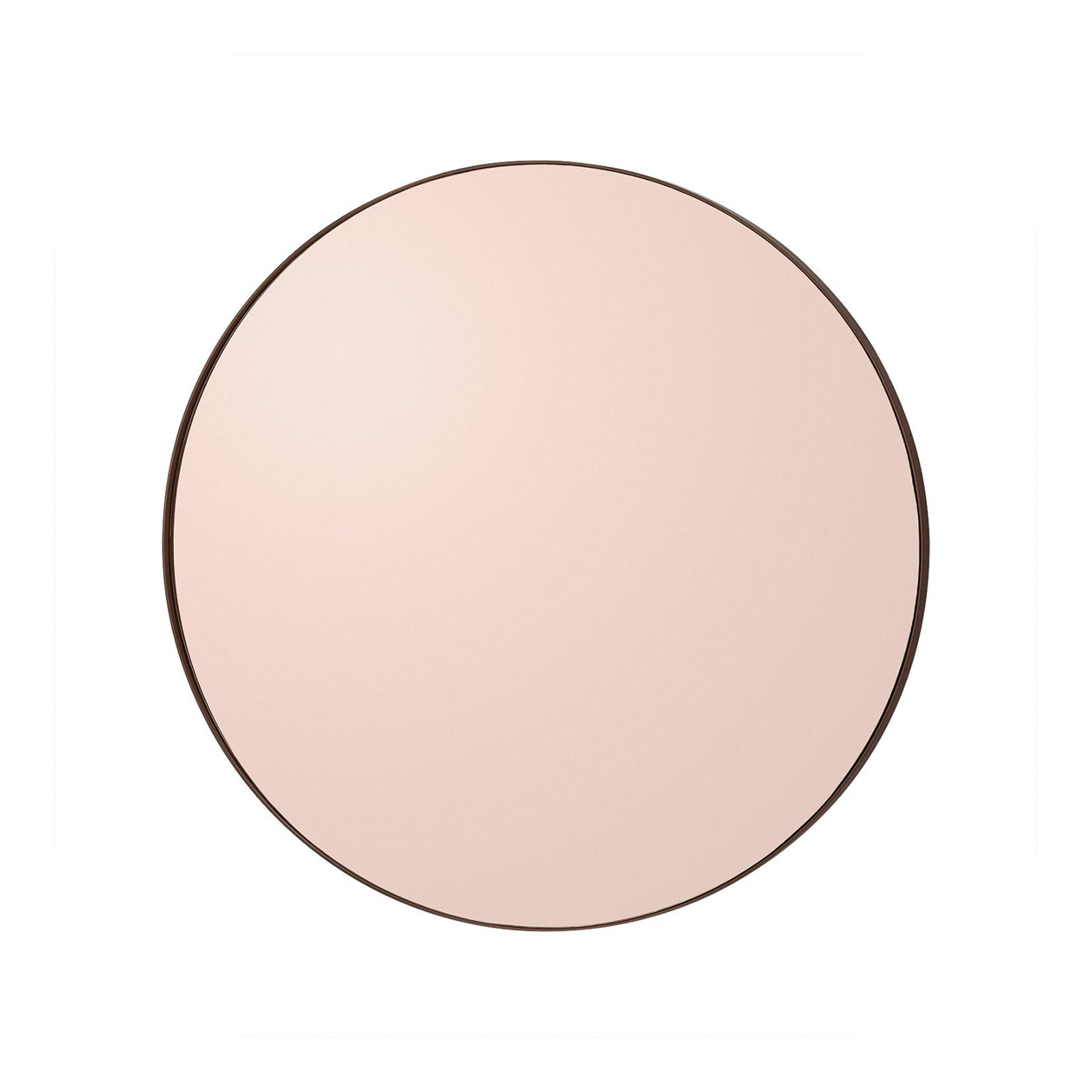 AYTM Circum mirror, rose-coloured, Ø 70 cm, glass, MDF wood