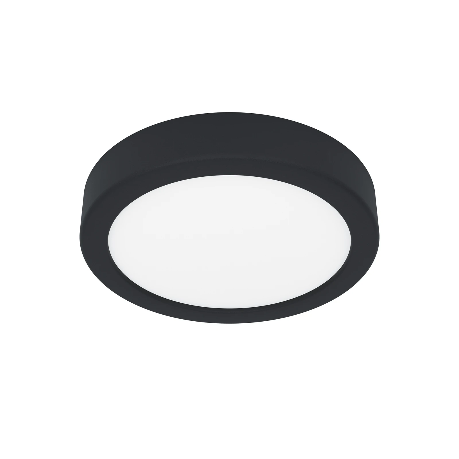 Plafonnier LED Fueva 5 IP44 3000K noir Ø16cm