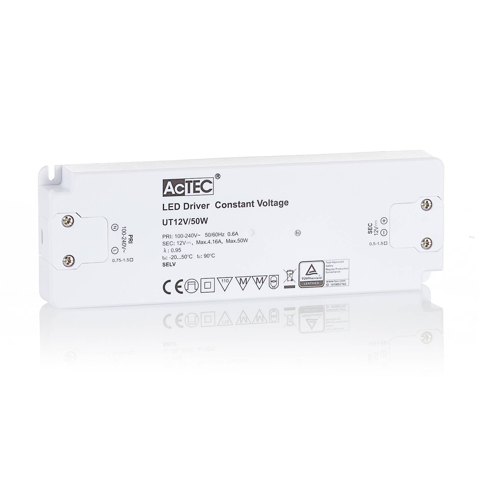 Levně AcTEC Slim LED ovladač CV 12V, 50W