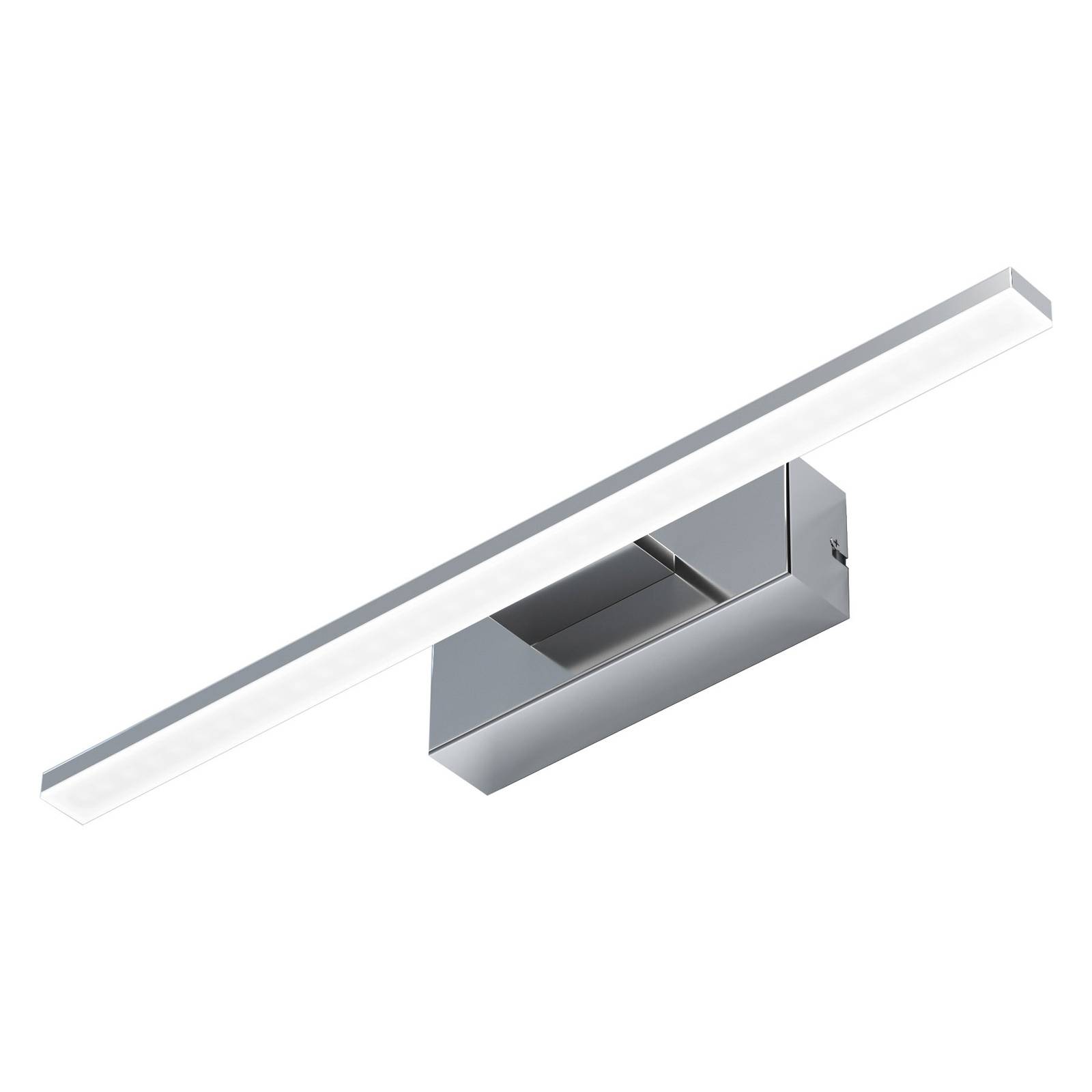 Euluna LED-seinävalaisin Miroir 40 cm kromi 3 000 K - moderni lamppu Kylpyhuone kromi, huurteenvalkoinen
