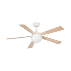 Stropný ventilátor Izaro LED svietidlo biela/javor