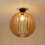 Loftlampe Clay, Ø 40 cm, birkeplywood, E27