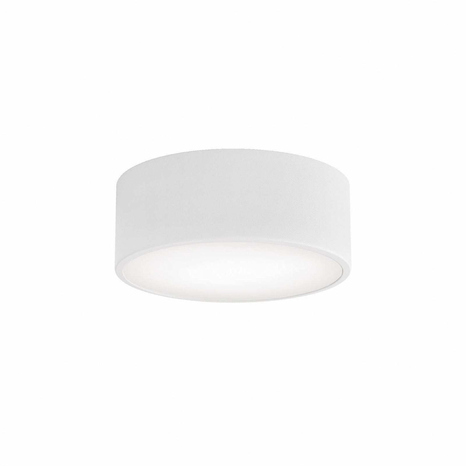 Cleo loftslampe, hvid, Ø 20 cm, metal, IP54