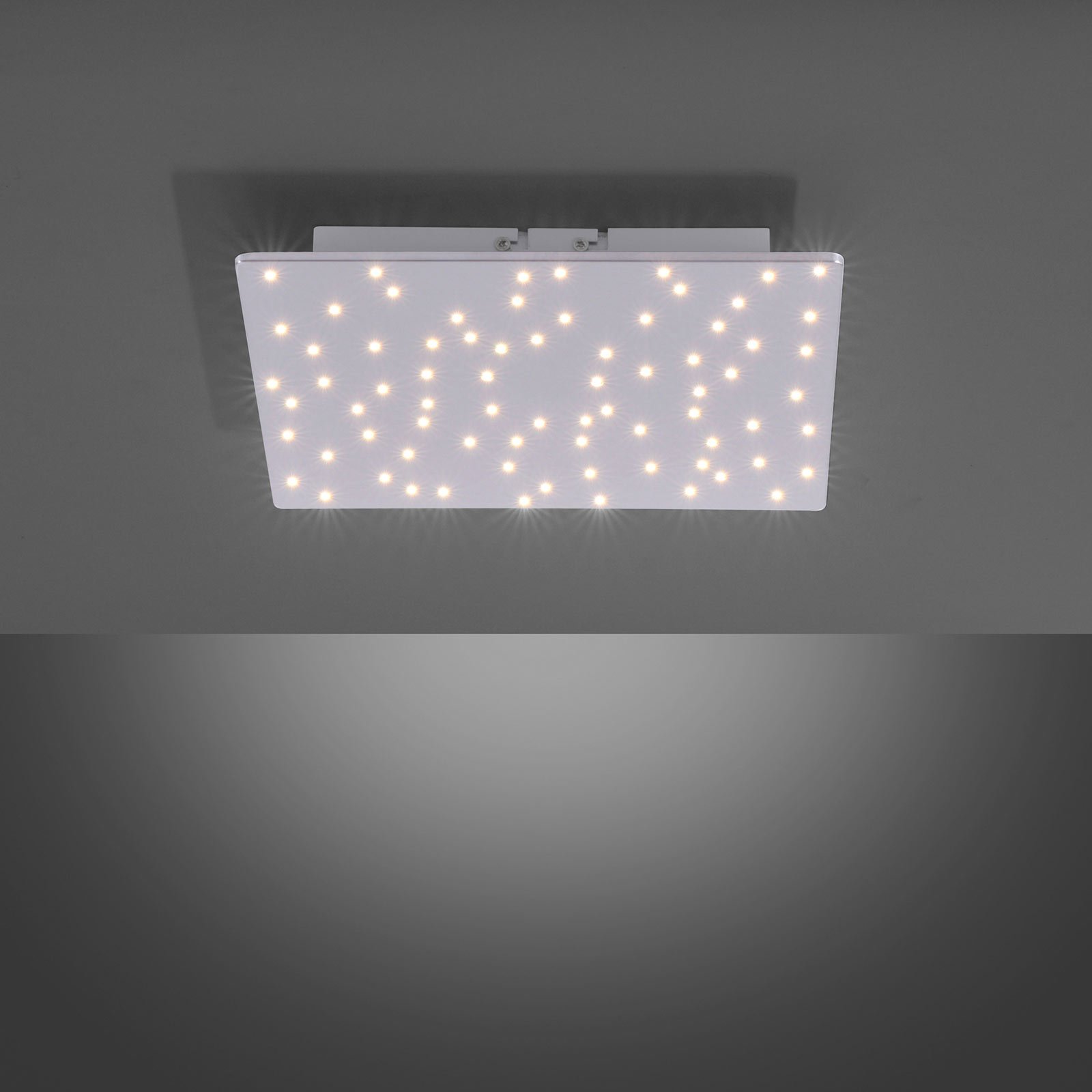 Sparkle LED ceiling light angular CCT dim steel