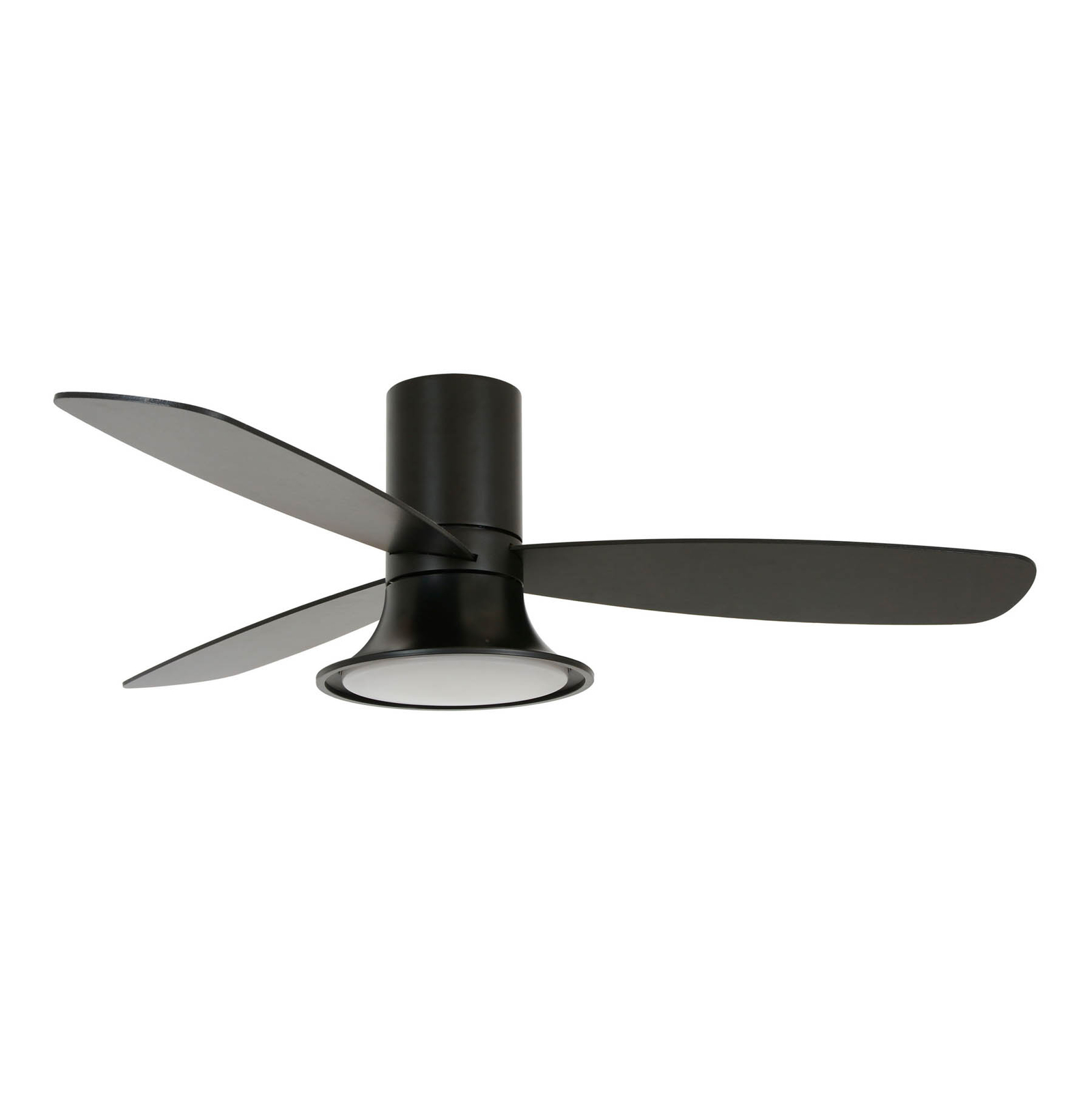 Beacon ceiling fan with light Flusso black 132cm quiet