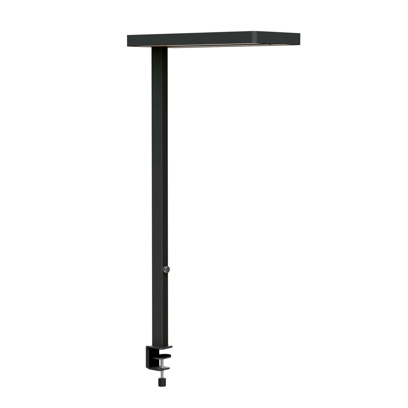 Lampă de masă cu LED MAULjaval negru 120 cm dimabil bază cu clemă - Studiu / Birou - modern - Aluminiu