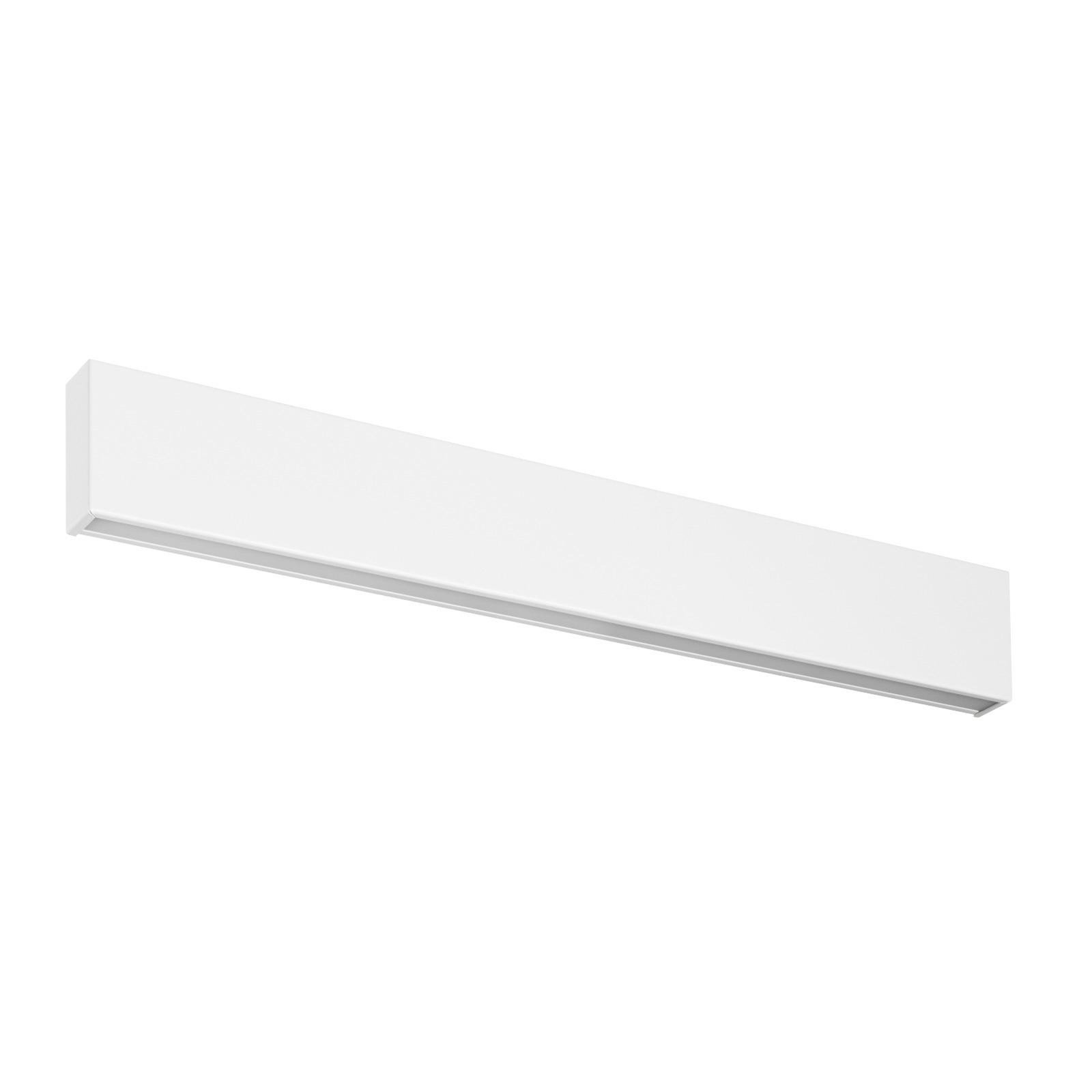 LED sieninis šviestuvas "Box W2 bi-emission", W 61,9 cm, baltas, 2700 K