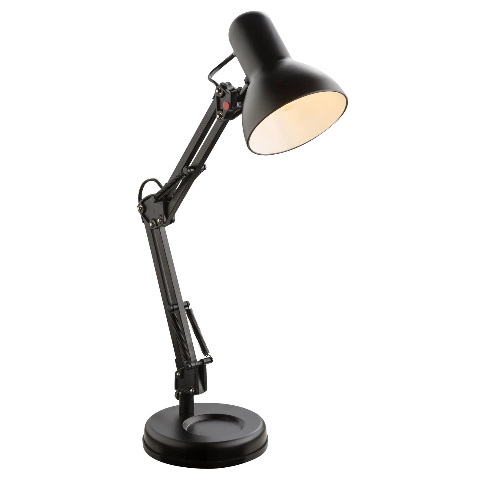 Lampe à poser Famous à 3 articulations, noire