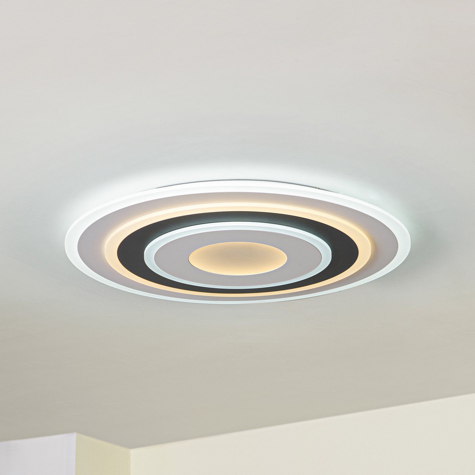 Lindby LED ceiling light Rebeka, round, Ø 70 cm, CCT, dimmable