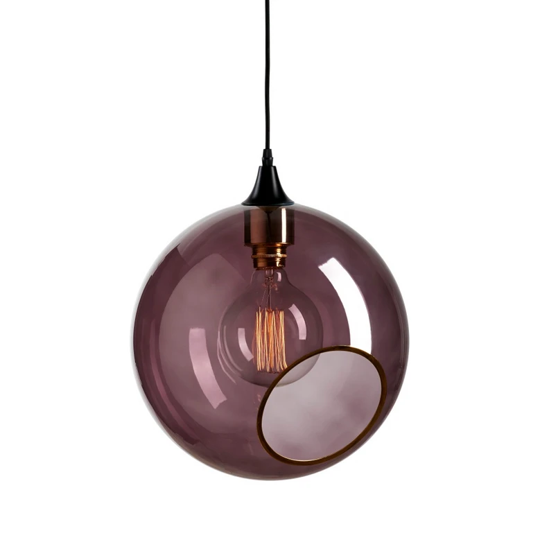 DESIGN BY US – Ballroom XL Pendellampe, lila/schwarz