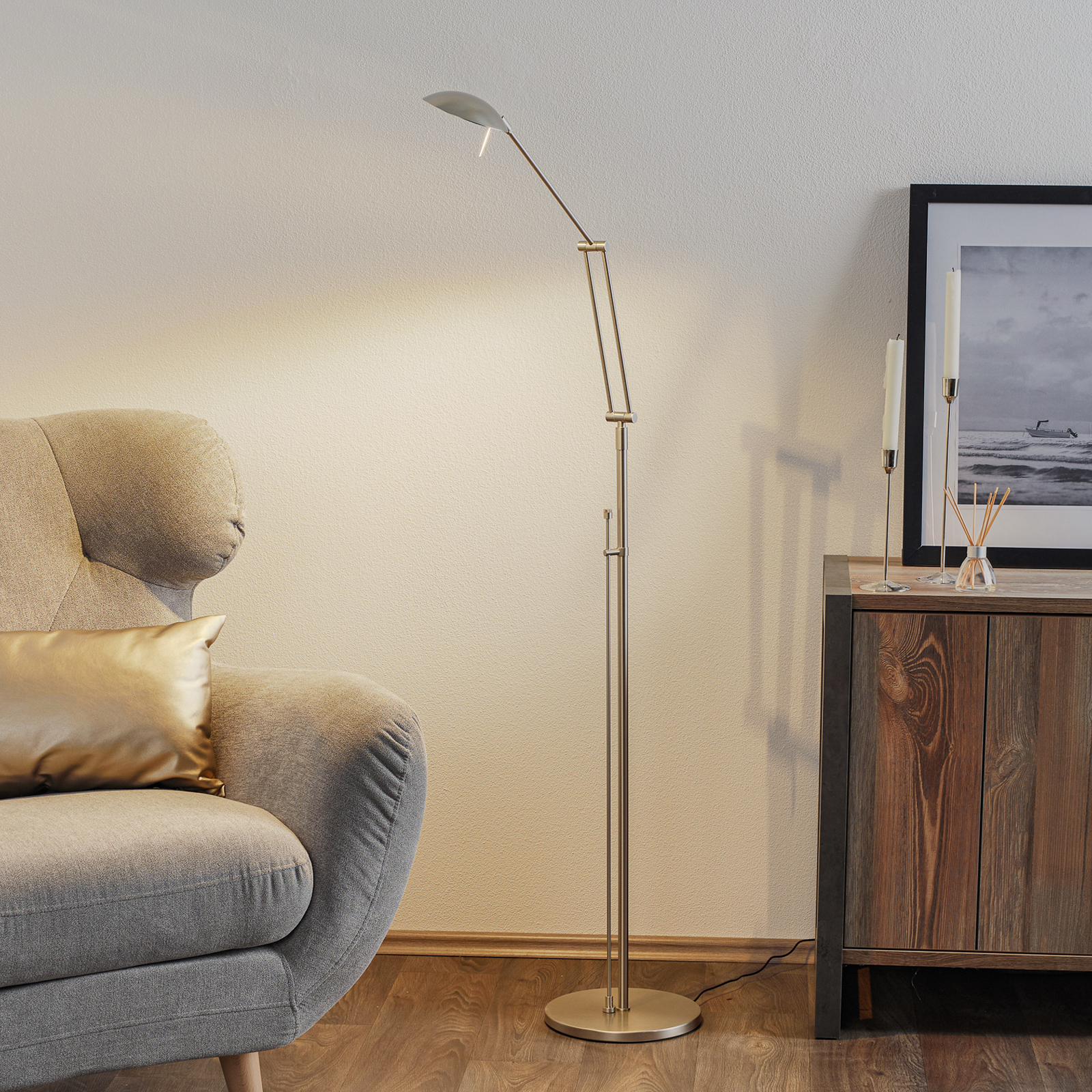 LED-Leseleuchte Carl mit Drehdimmer