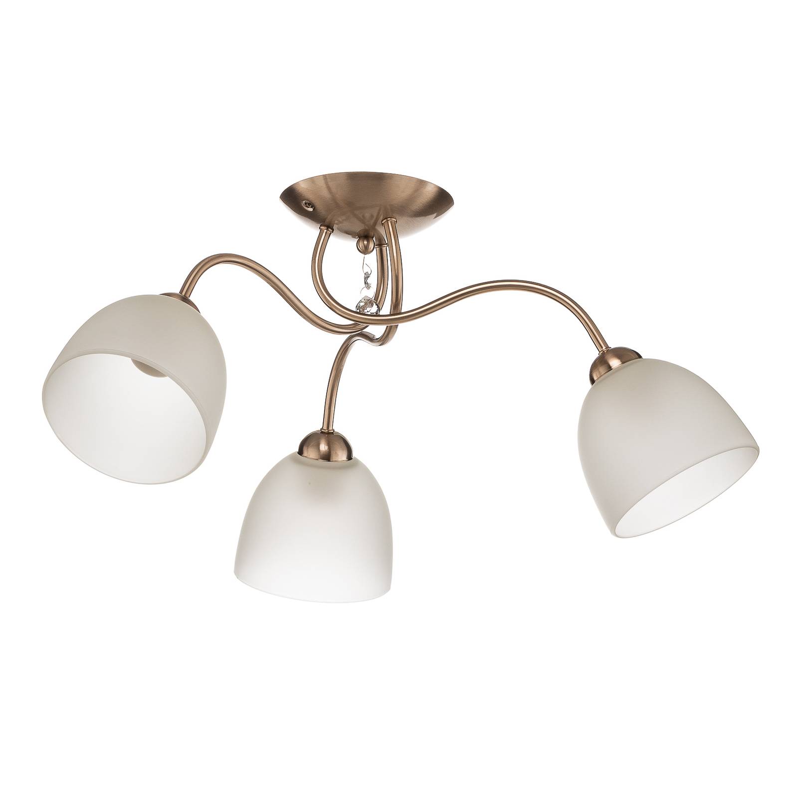 Plafonnier Svetlana trois lampes platine